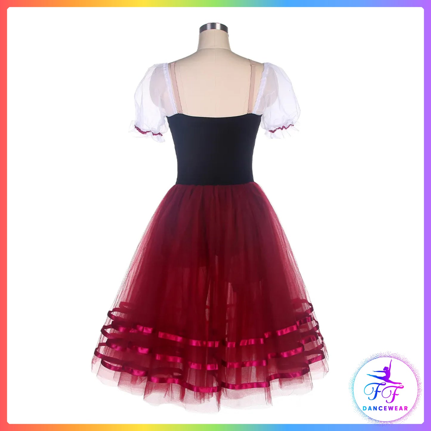Giselle Puff Sleeve Peasant Style Romantic Tutu (Child & Adult Sizes)