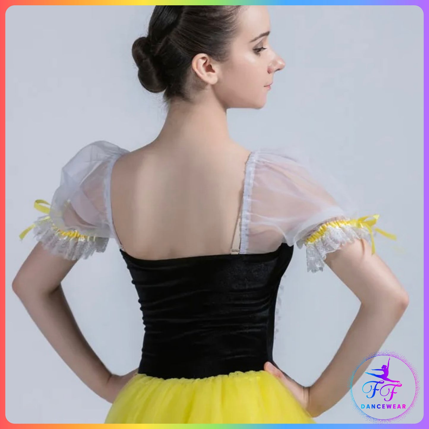 Giselle Puff Sleeve Peasant Style Romantic Tutu (Child & Adult Sizes)