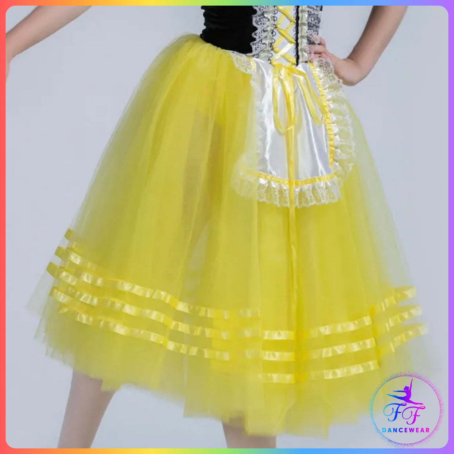 Giselle Puff Sleeve Peasant Style Romantic Tutu (Child & Adult Sizes)