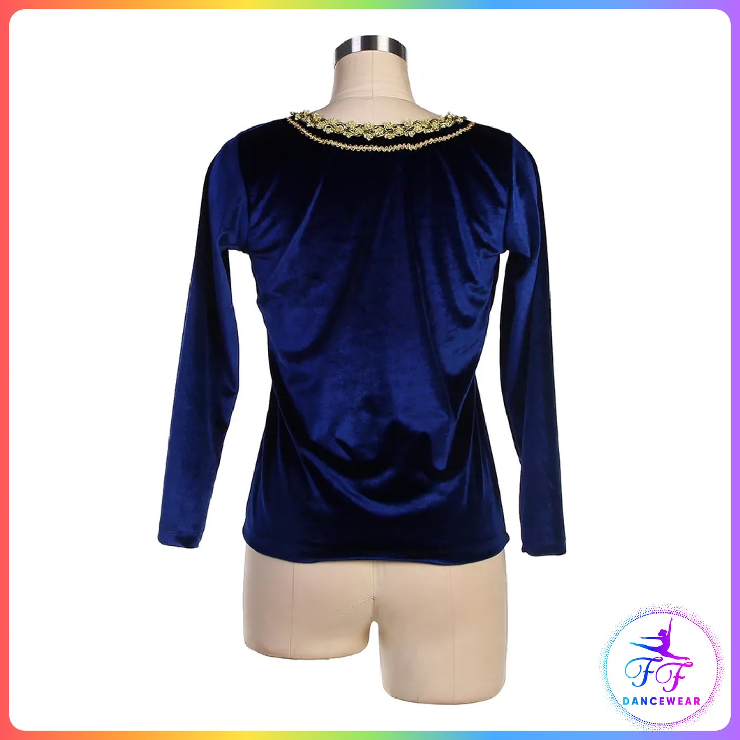 Professional Men's Blue Velvet Ballet Tunic (Child & Adult Sizes)