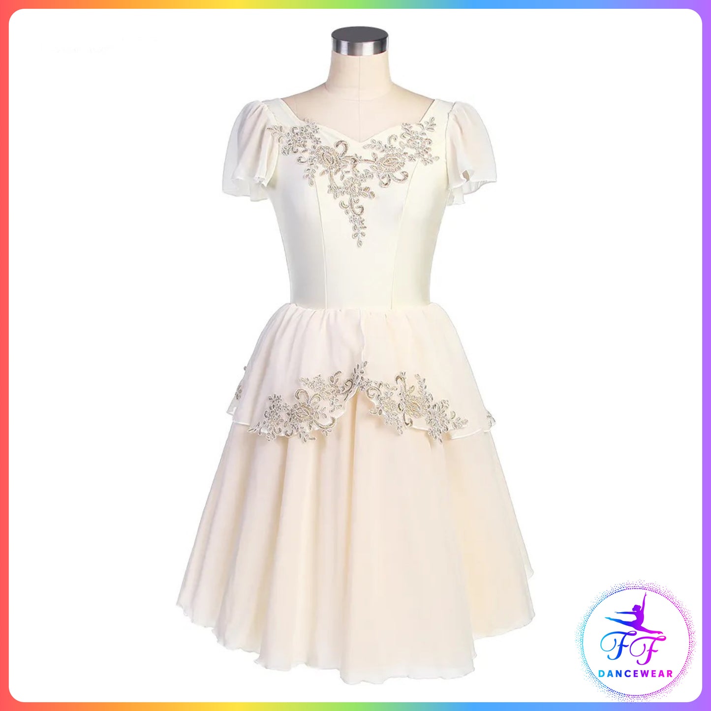 Ivory Short Sleeve Romantic Tutu (Child & Adult Sizes)