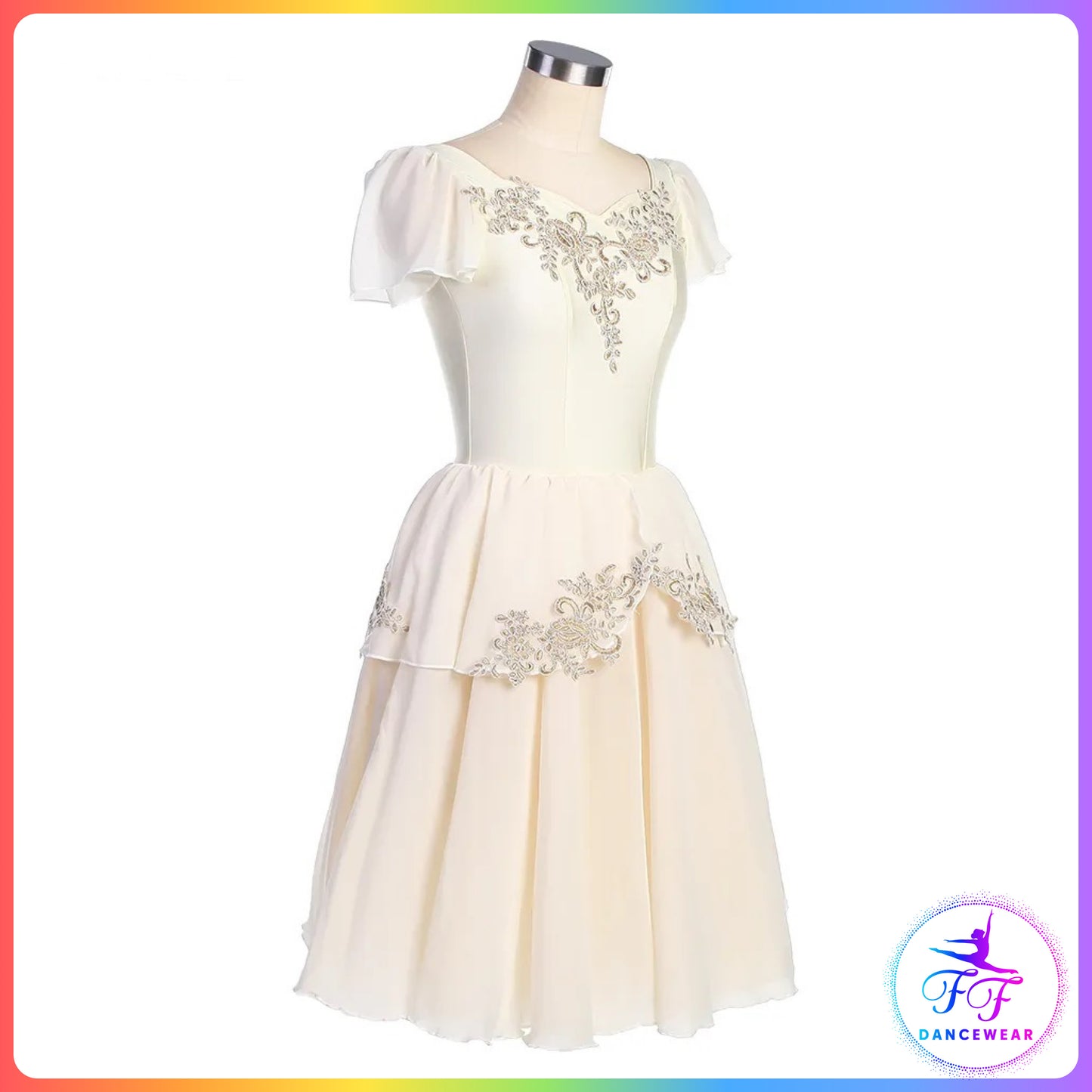 Ivory Short Sleeve Romantic Tutu (Child & Adult Sizes)