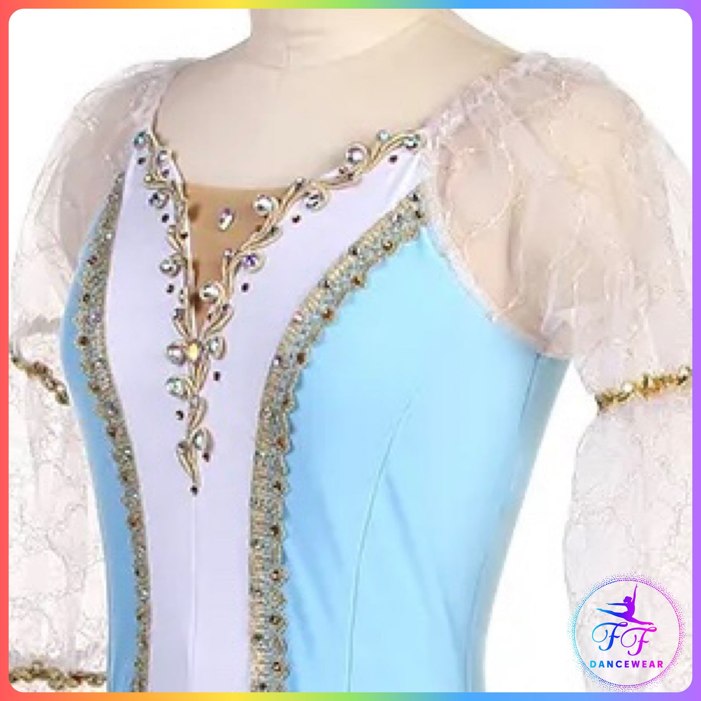Long Sleeve Romantic Tutu in Blue or Pink (Child & Adult Sizes)