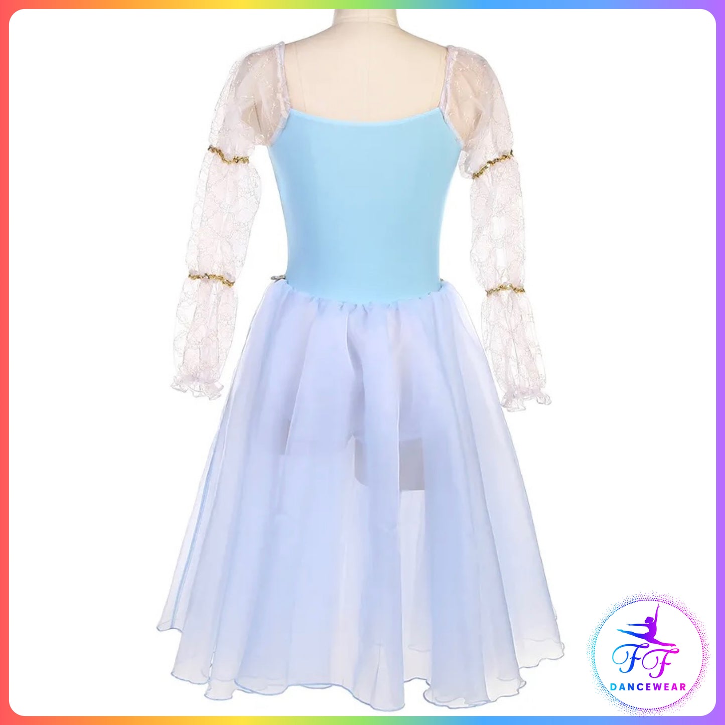 Long Sleeve Romantic Tutu in Blue or Pink (Child & Adult Sizes)