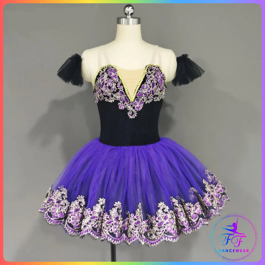 Black Velvet & Purple Bell Ballet Tutu (Child & Adult Sizes)
