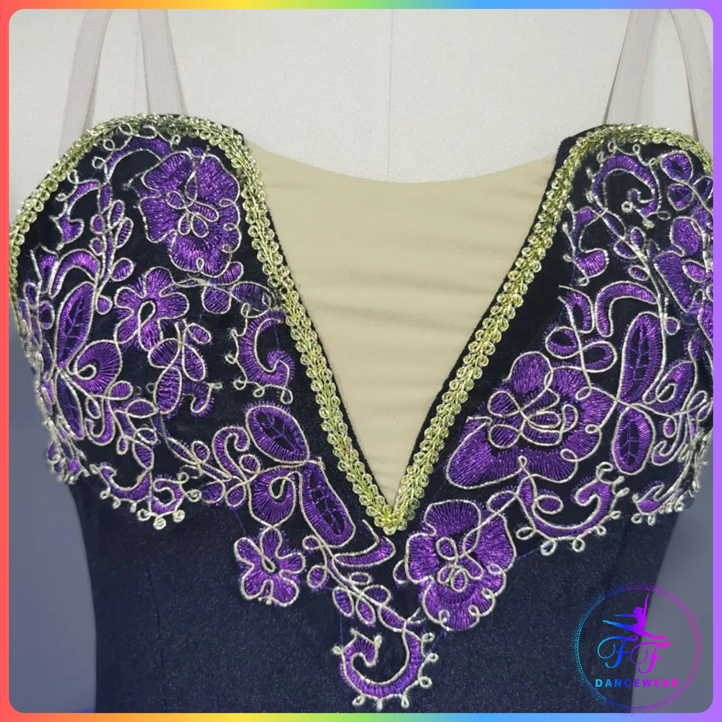 Black Velvet & Purple Bell Ballet Tutu (Child & Adult Sizes)