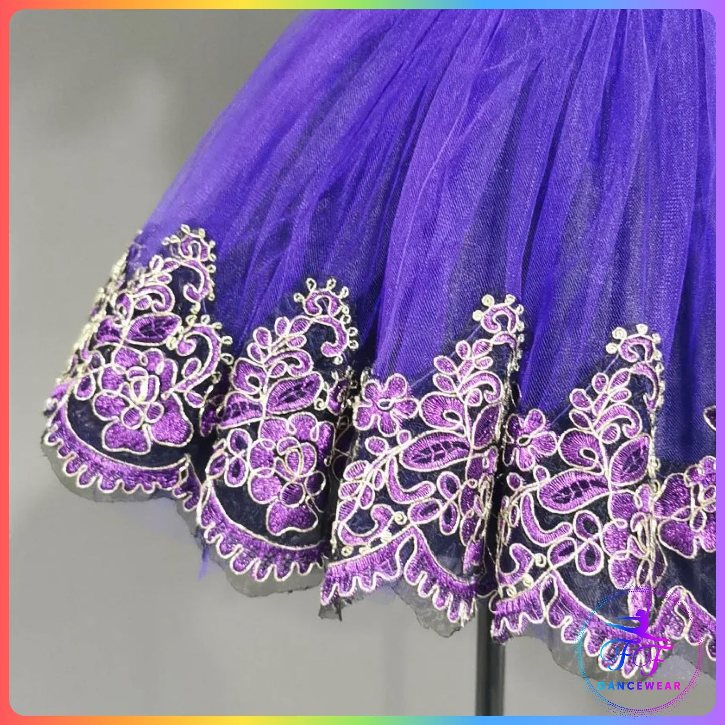 Black Velvet & Purple Bell Ballet Tutu (Child & Adult Sizes)