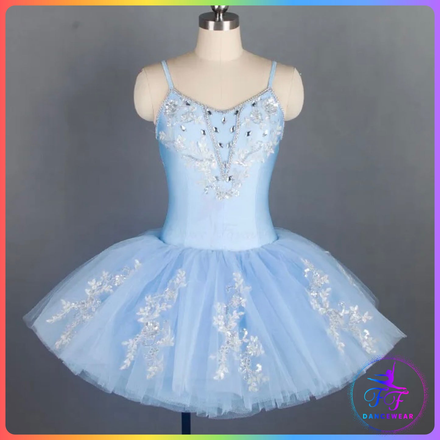 Decorated Bell Ballet Tutu Sky / Blue / Pink / Purple (Child & Adult Sizes)