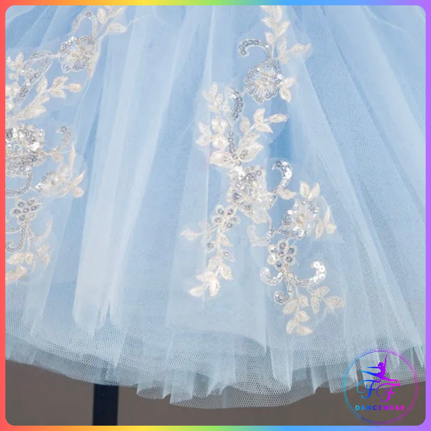 Decorated Bell Ballet Tutu Sky / Blue / Pink / Purple (Child & Adult Sizes)