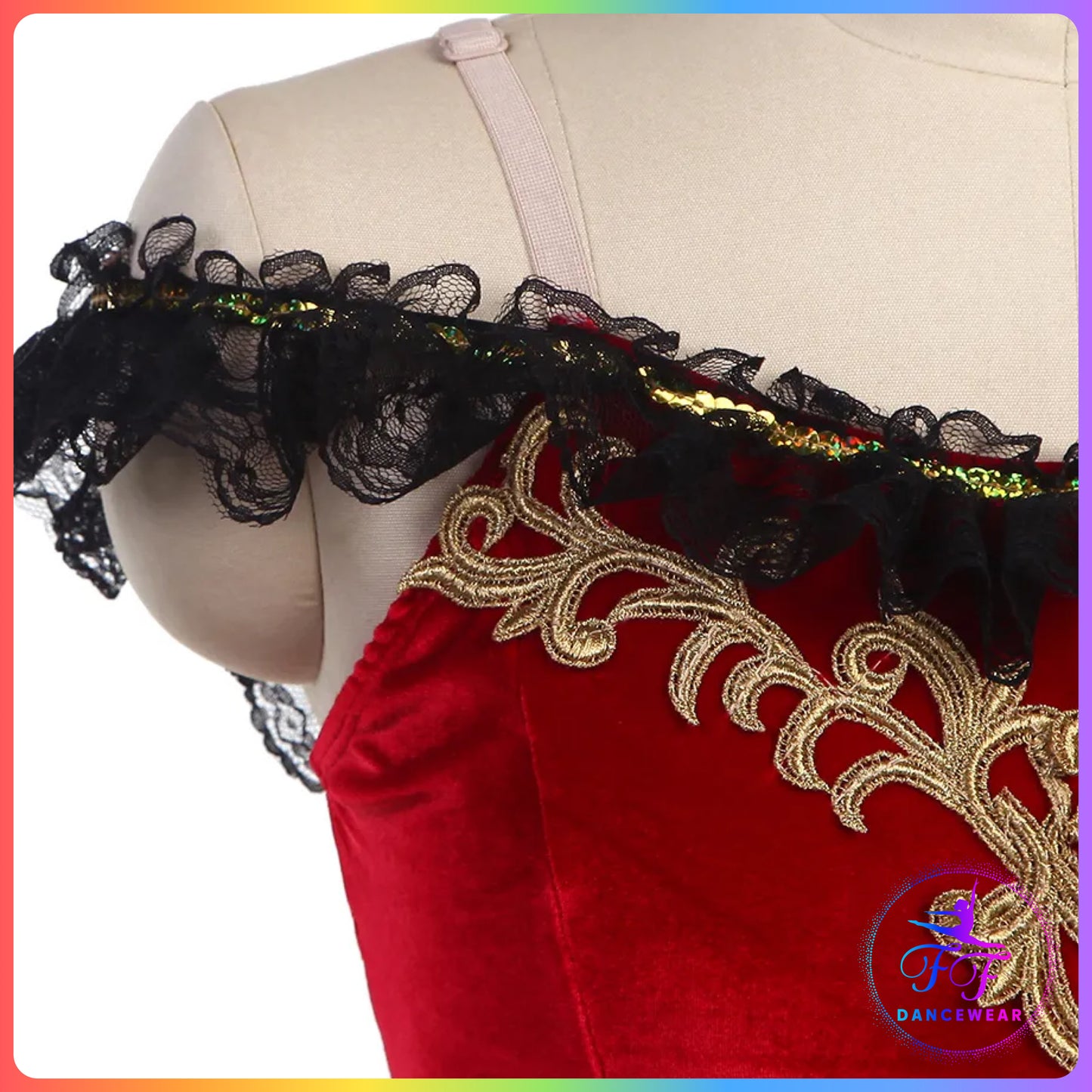 Red Spanish Style Bell Ballet Tutu (Child & Adult Sizes)