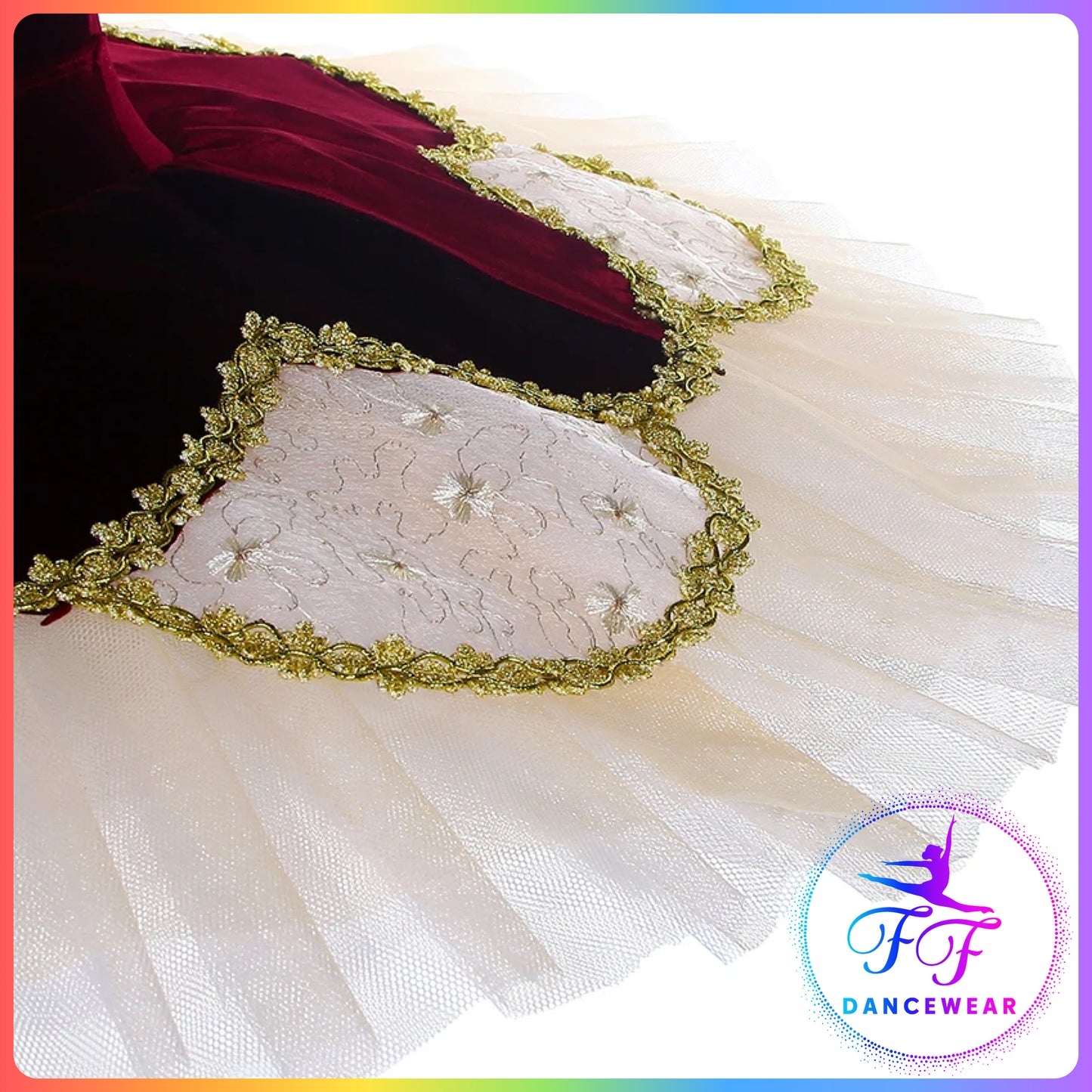 Burgundy Velvet Professional Ballet Pancake Tutu (Child & Adult sizes)