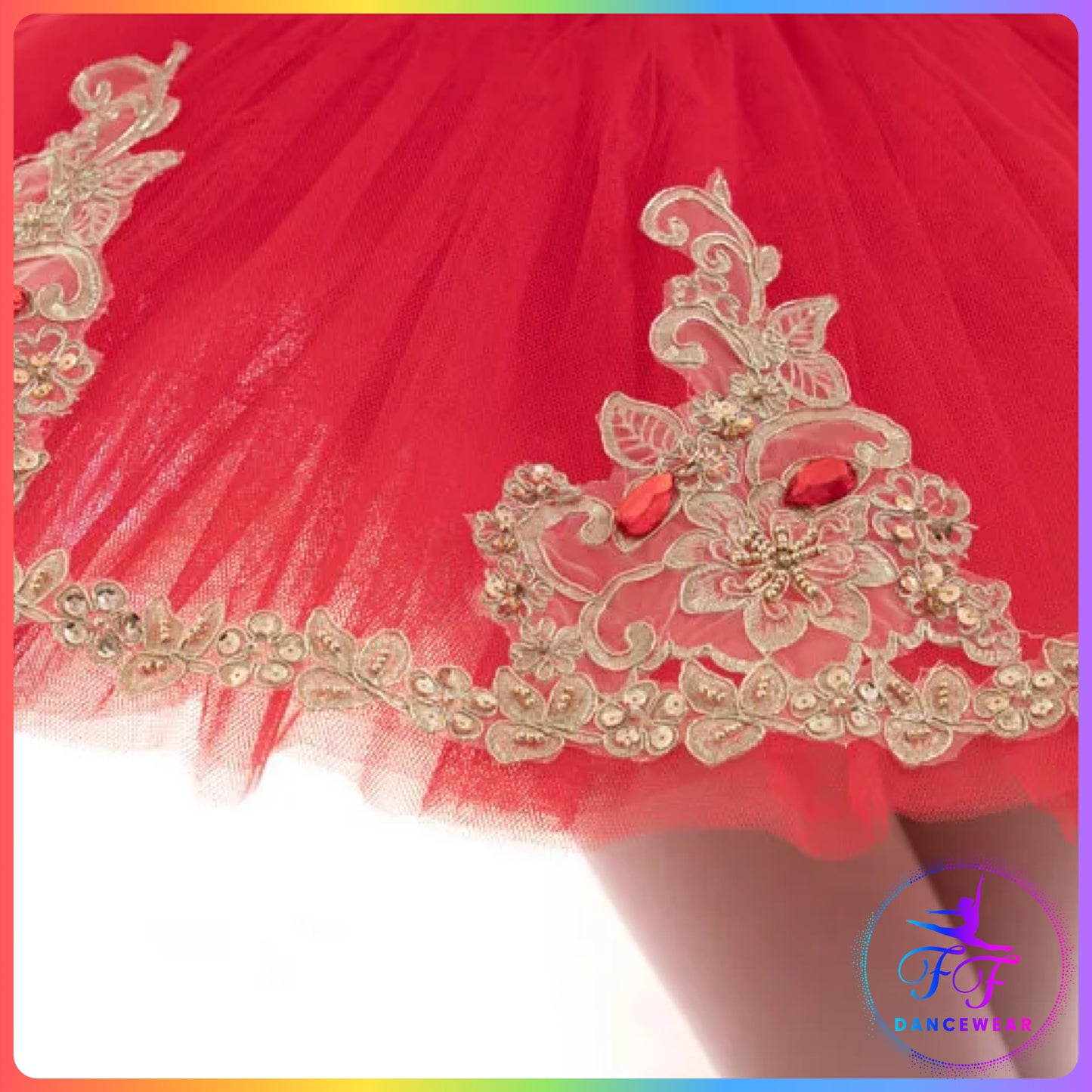 Red / Blue / Lilac / Yellow / White Stretch Professional Ballet Pancake Tutu (Child & Adult sizes)