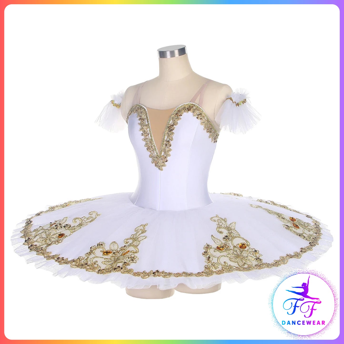 Red / Blue / Lilac / Yellow / White Stretch Professional Ballet Pancake Tutu (Child & Adult sizes)