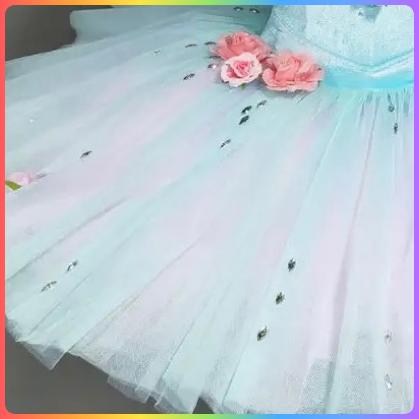 Aqua Velvet Off the Shoulder Professional Ballet Pancake Tutu (Child & Adult Sizes)