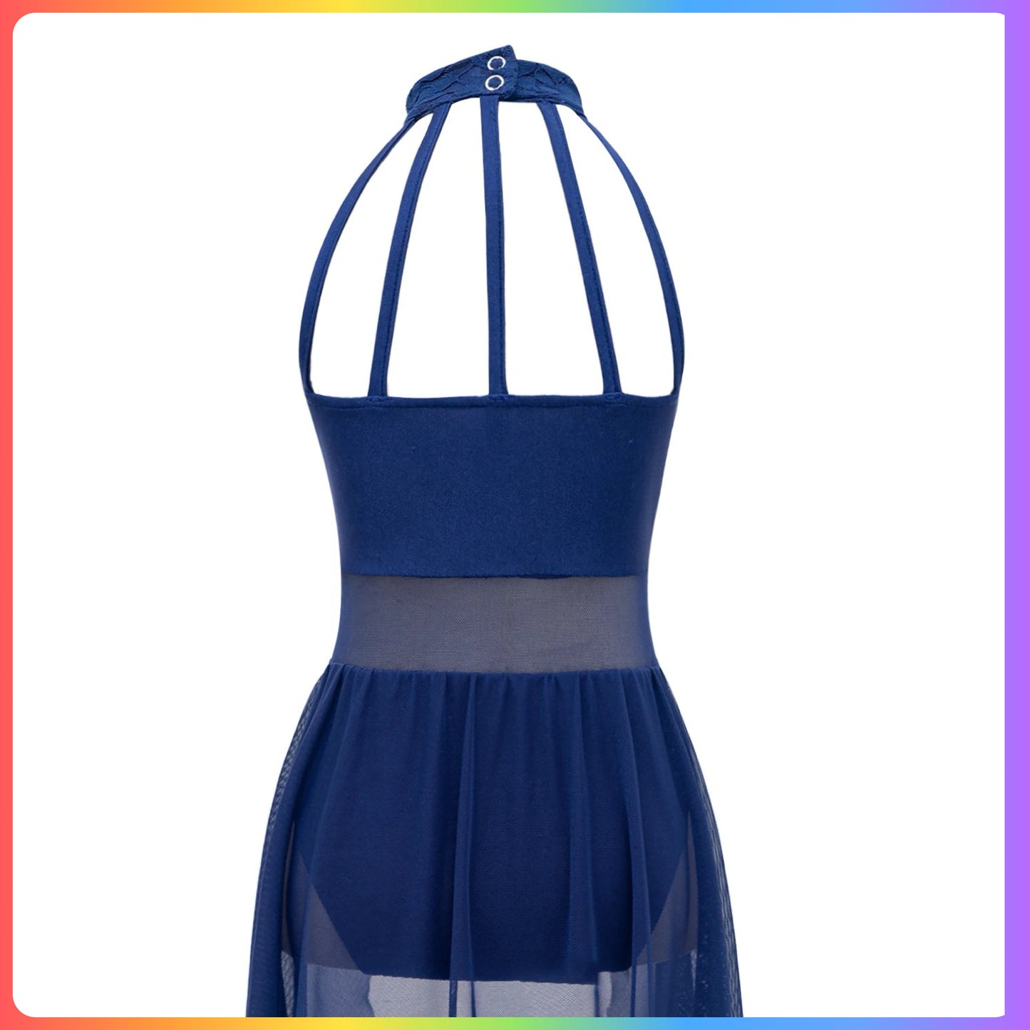 Girls Sleeveless Lace Lyrical / Contemporary Skirted Leotard