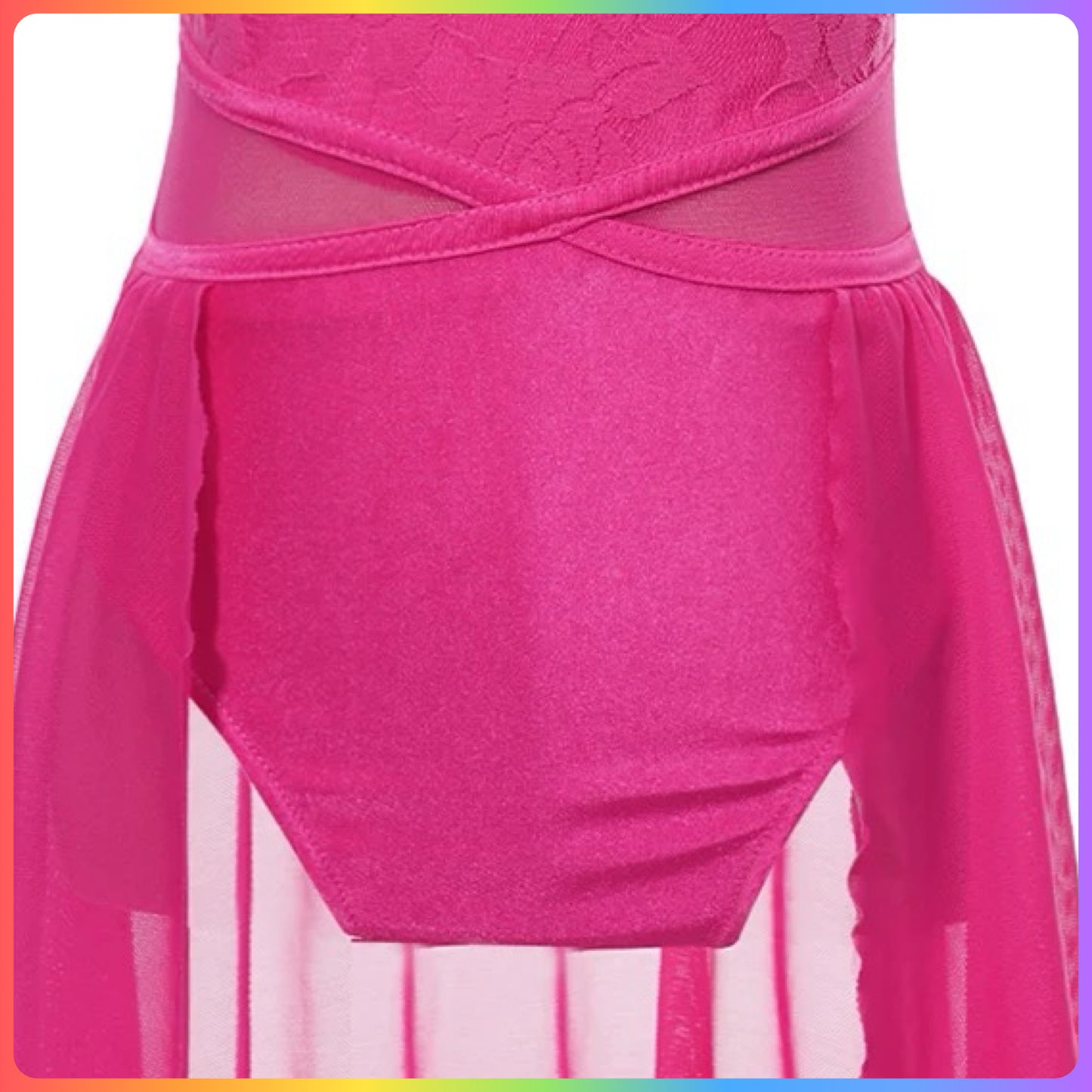 Girls Sleeveless Lace Lyrical / Contemporary Skirted Leotard