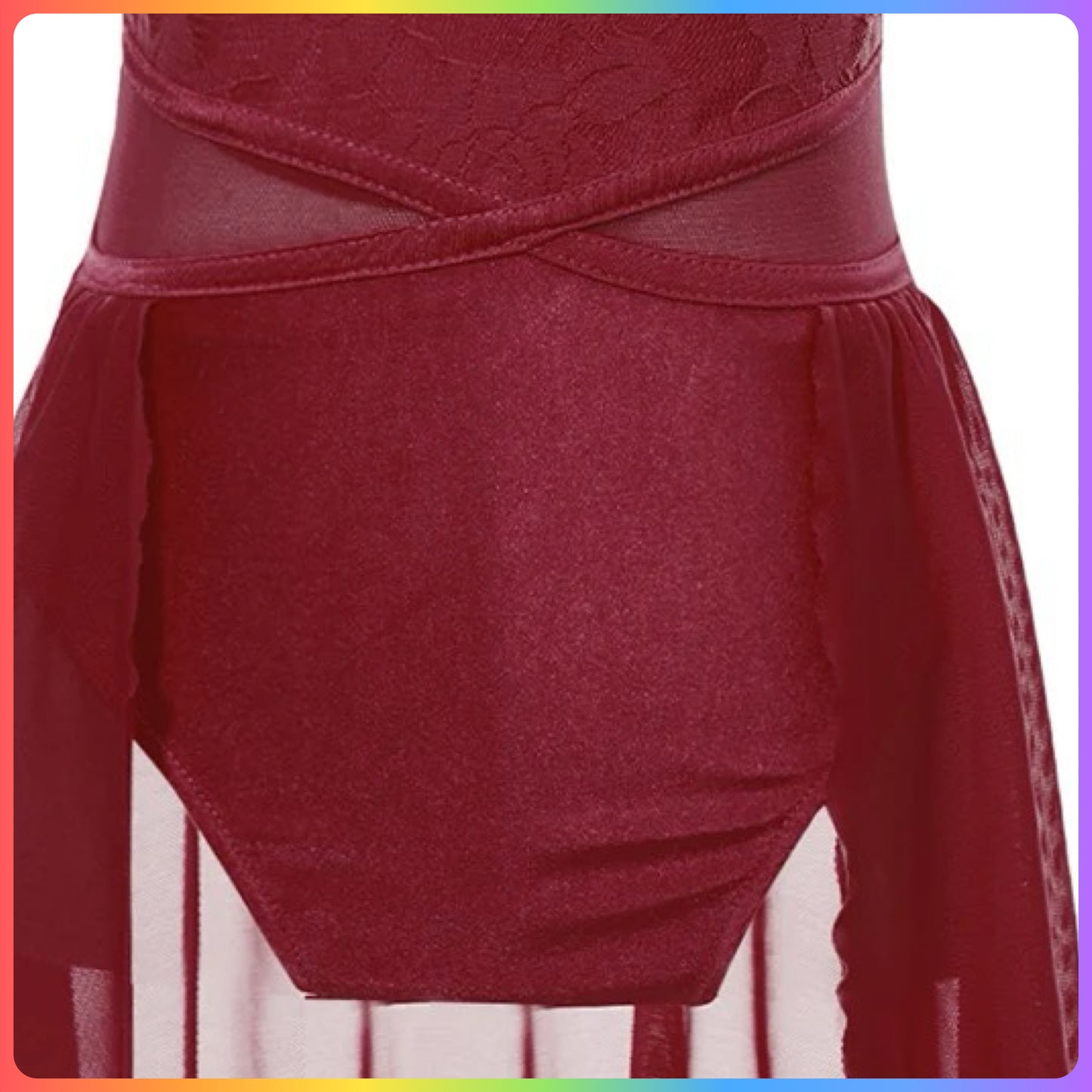 Girls Sleeveless Lace Lyrical / Contemporary Skirted Leotard