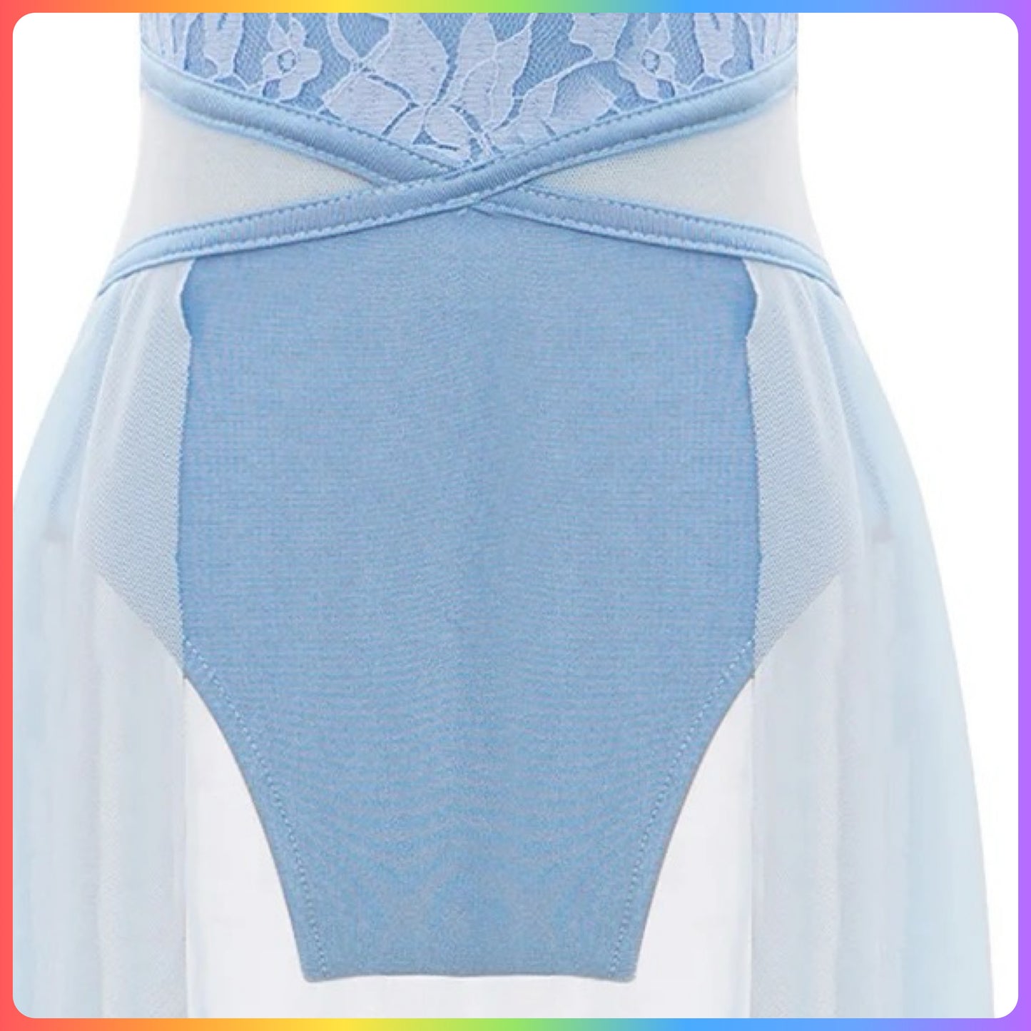 Girls Sleeveless Lace Lyrical / Contemporary Skirted Leotard