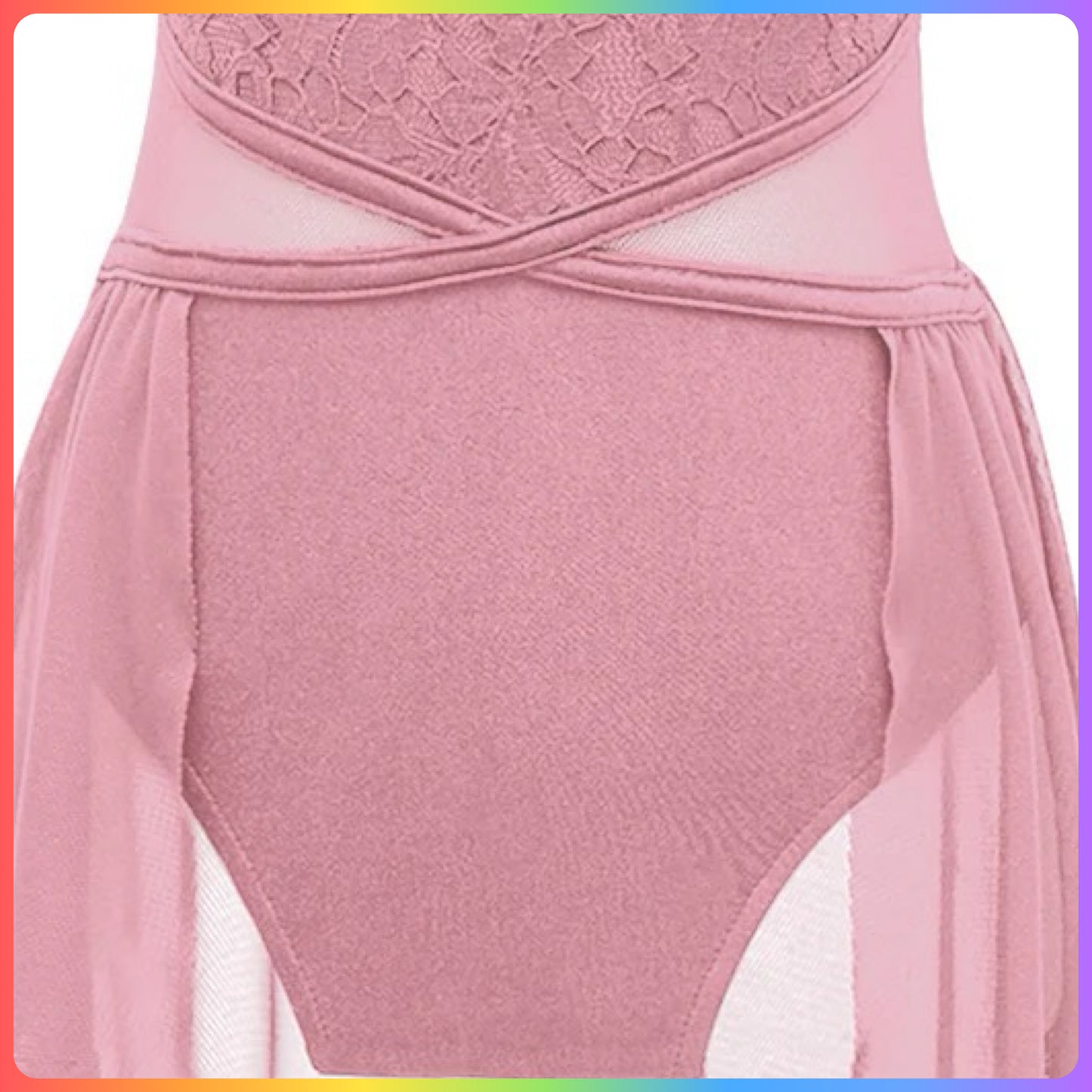Girls Sleeveless Lace Lyrical / Contemporary Skirted Leotard