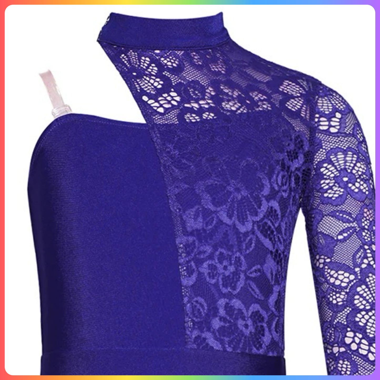 Girls Lace One Sleeve Lyrical / Contemporary Dance Costume