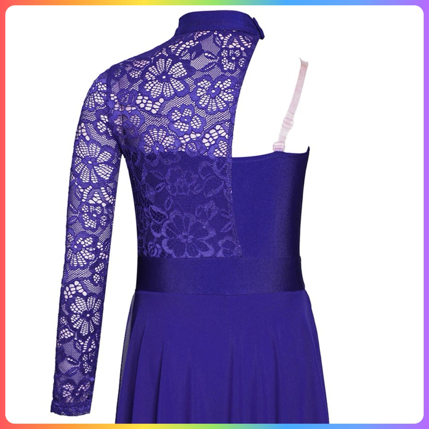 Girls Lace One Sleeve Lyrical / Contemporary Dance Costume