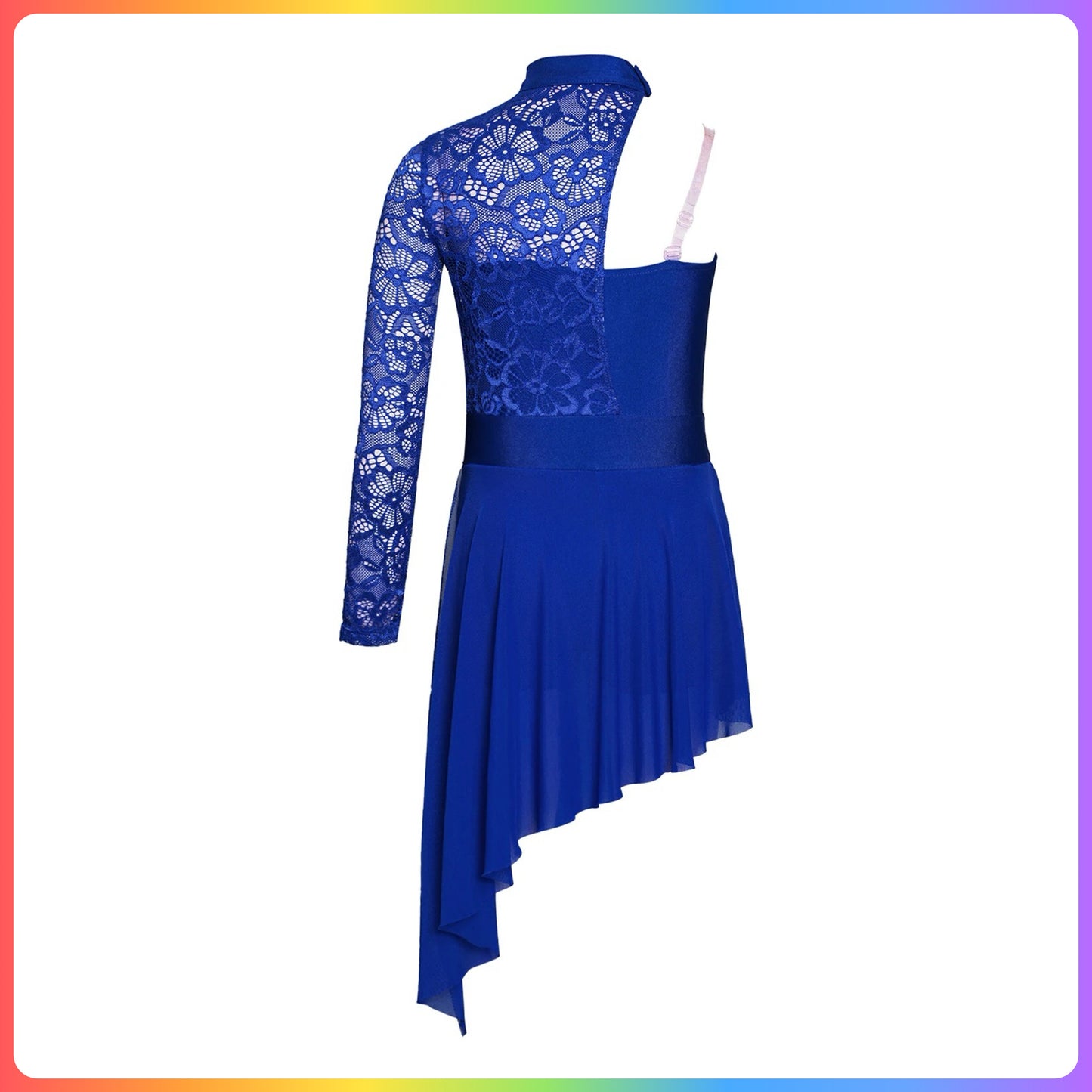 Girls Lace One Sleeve Lyrical / Contemporary Dance Costume