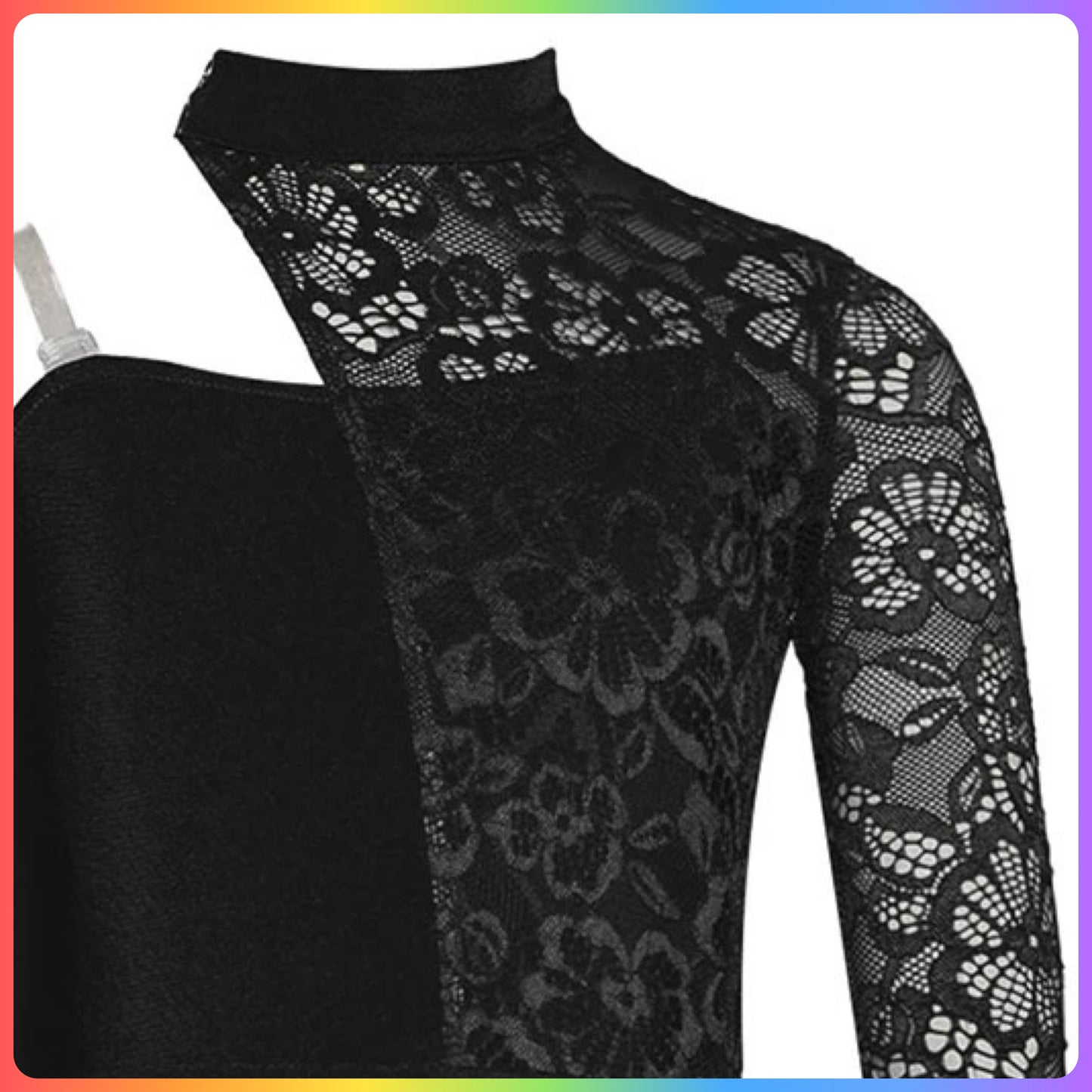 Girls Lace One Sleeve Lyrical / Contemporary Dance Costume
