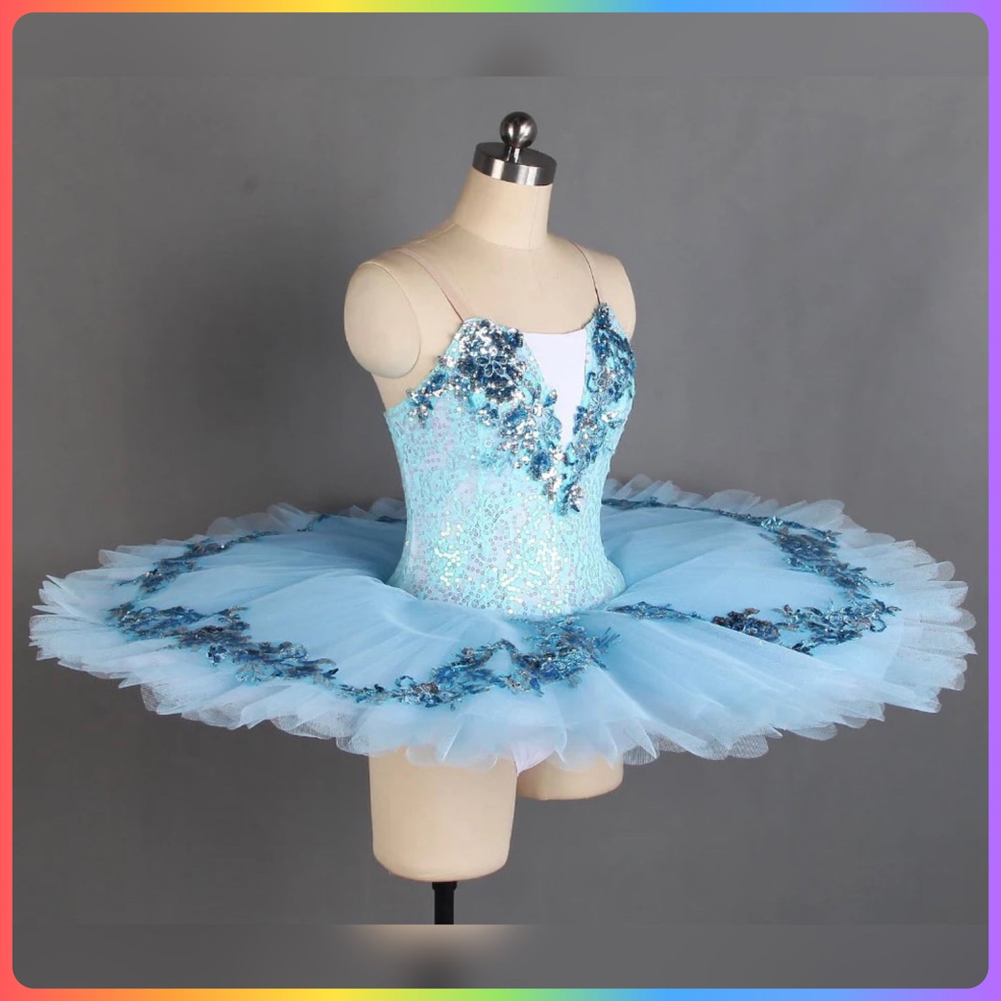 Sparkling Sequin Professional Ballet Pancake Tutu (Child & Adult Sizes)