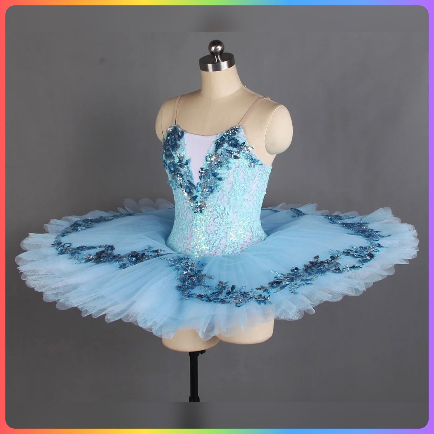 Sparkling Sequin Professional Ballet Pancake Tutu (Child & Adult Sizes)