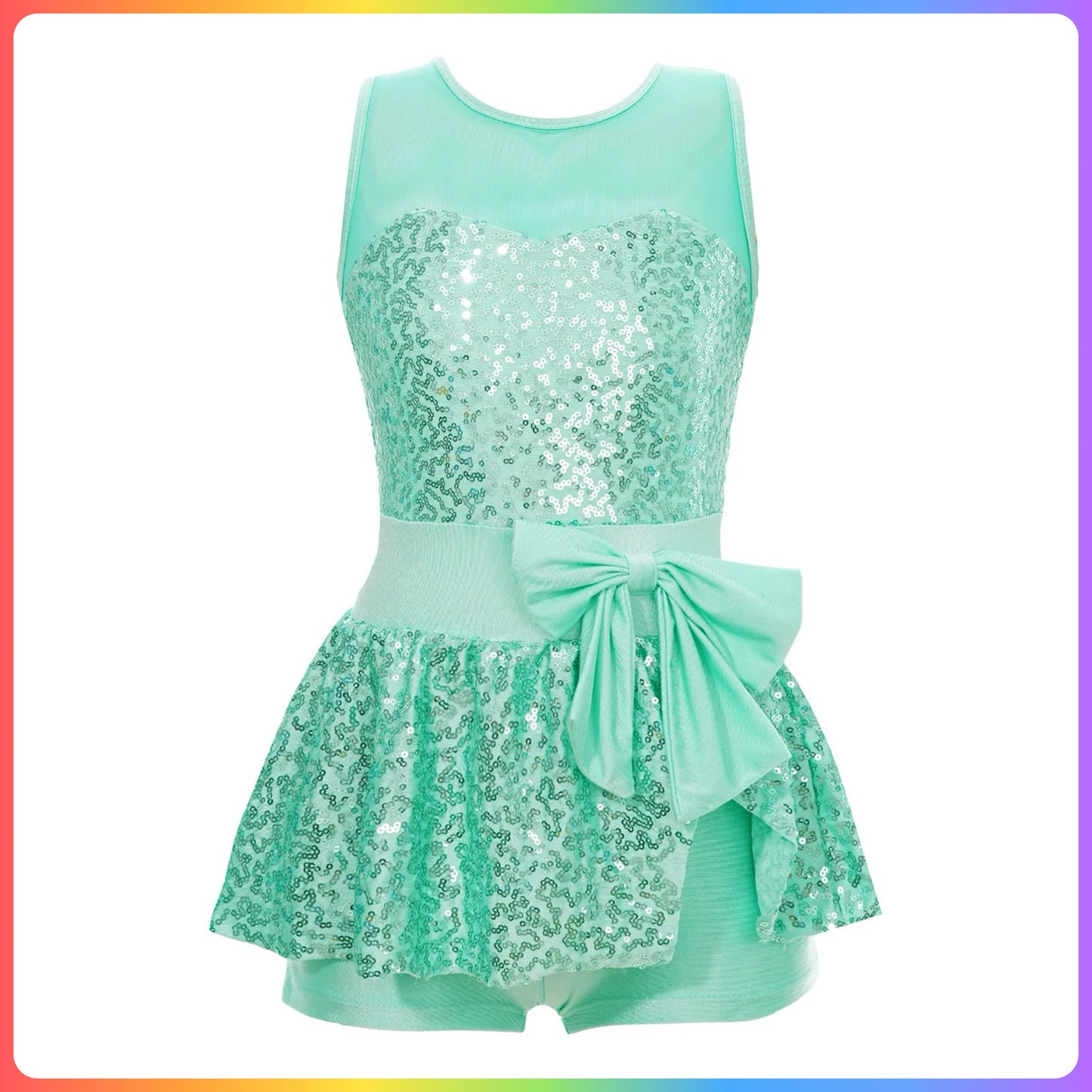 Girls Sequin Modern / Tap / Jazz Skirted Unitard