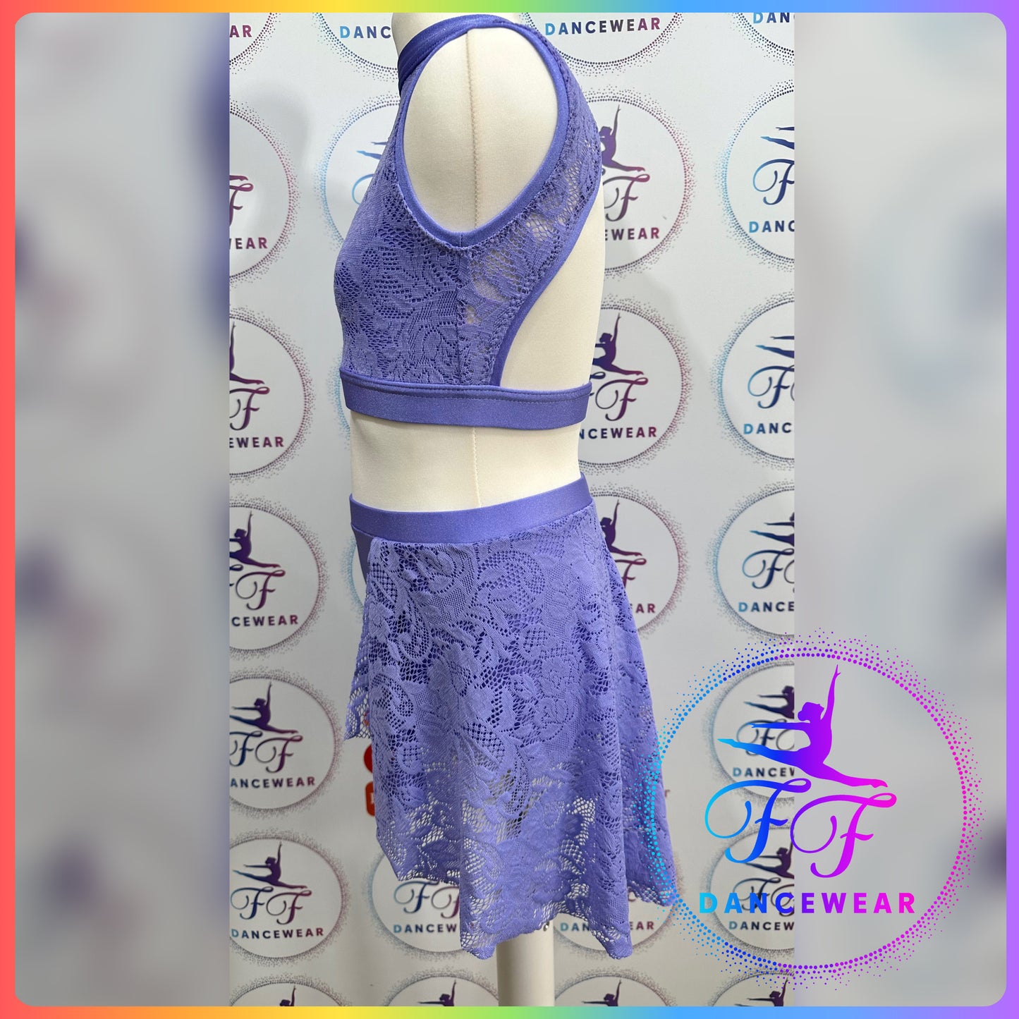 BESPOKE Lilac Lace Lyrical / Contemporary Dance Costume (Size 3a - 11/12 yrs)