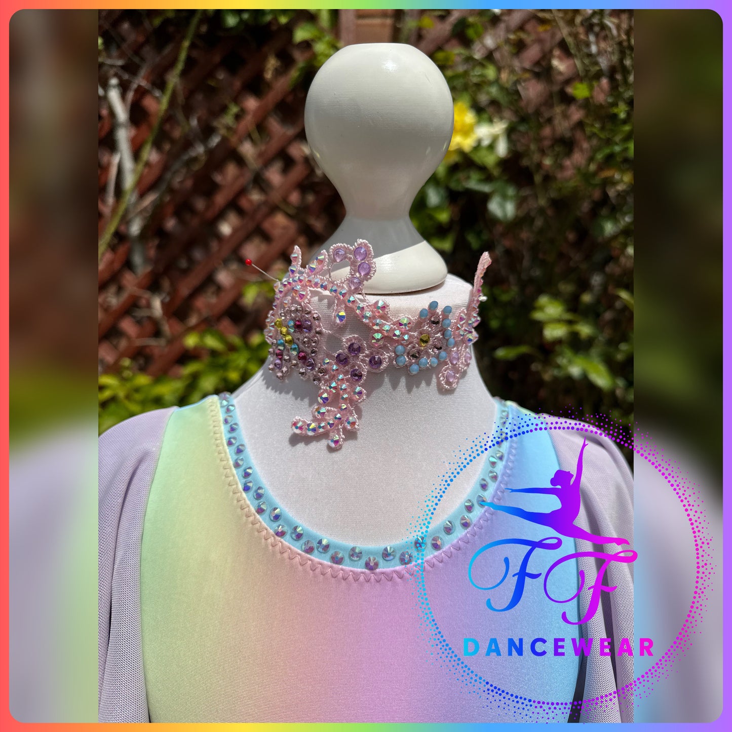 BESPOKE Pastel Rainbow Lyrical / Contemporary Dance Costume (Size 0 - 5/6 yrs)