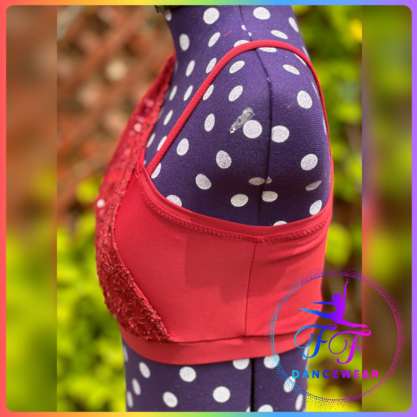 BESPOKE Burgundy Lace Lyrical / Contemporary Dance Costume (Size 3a - 11/12 yrs)
