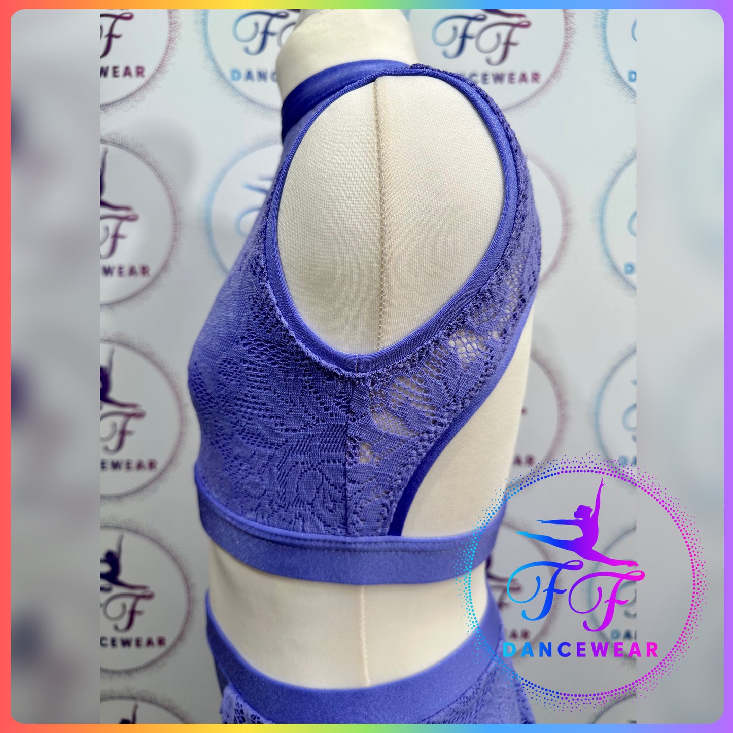 BESPOKE Lilac Lace Lyrical / Contemporary Dance Costume (Size 3a - 11/12 yrs)