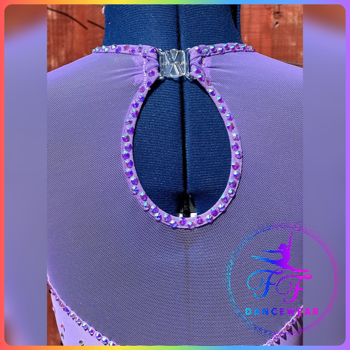 BESPOKE Lilac Purple Stoned Lyrical / Contemporary Dance Costume (Size 1 - approx. 7/8 yrs)