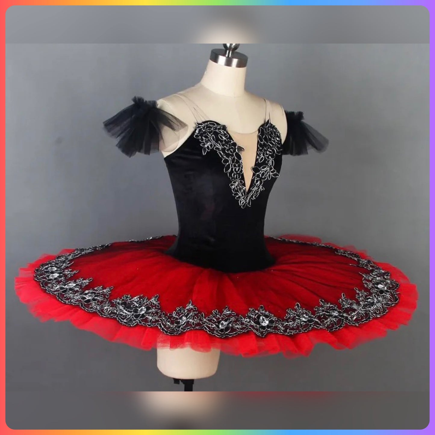 Classical Silver Pre-Professional Ballet Pancake Tutu