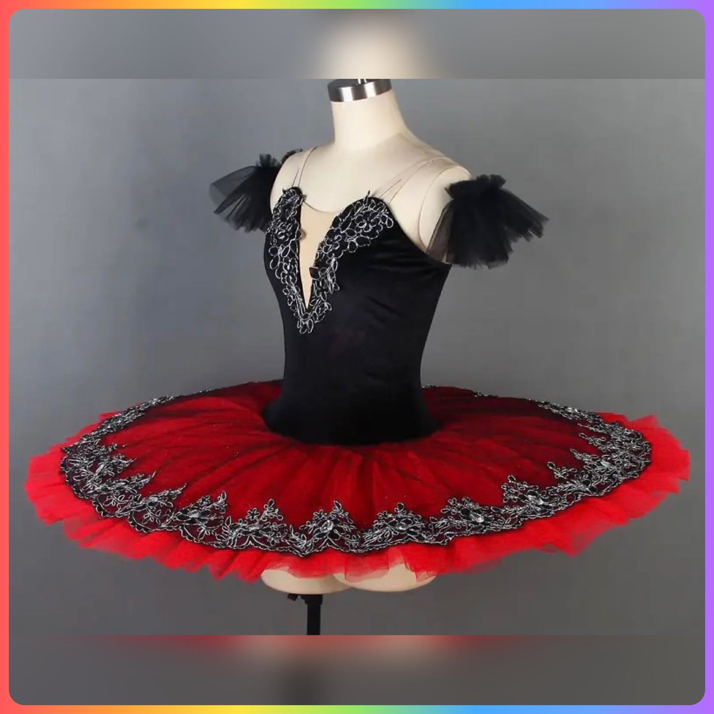 Classical Silver Pre-Professional Ballet Pancake Tutu