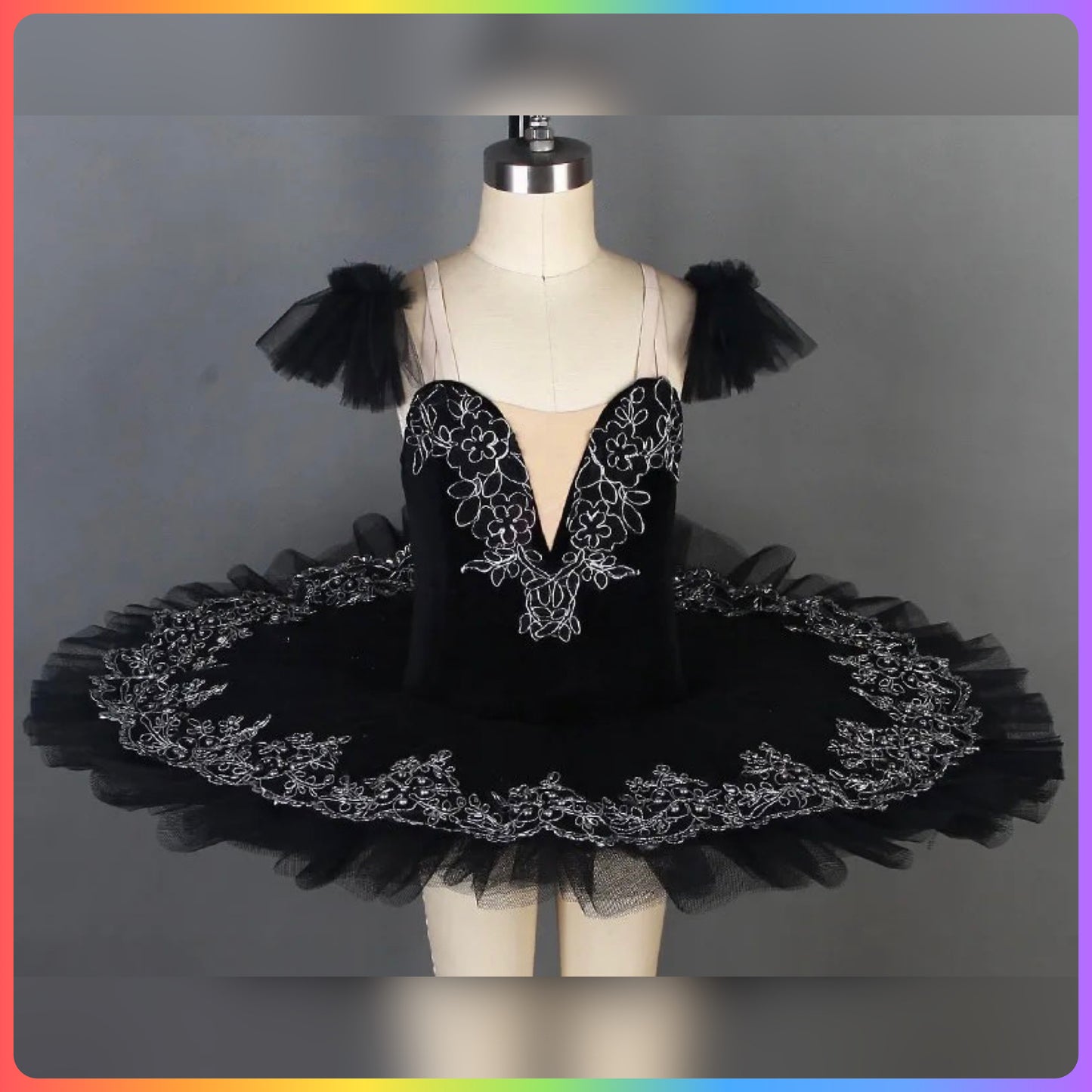 Classical Silver Pre-Professional Ballet Pancake Tutu