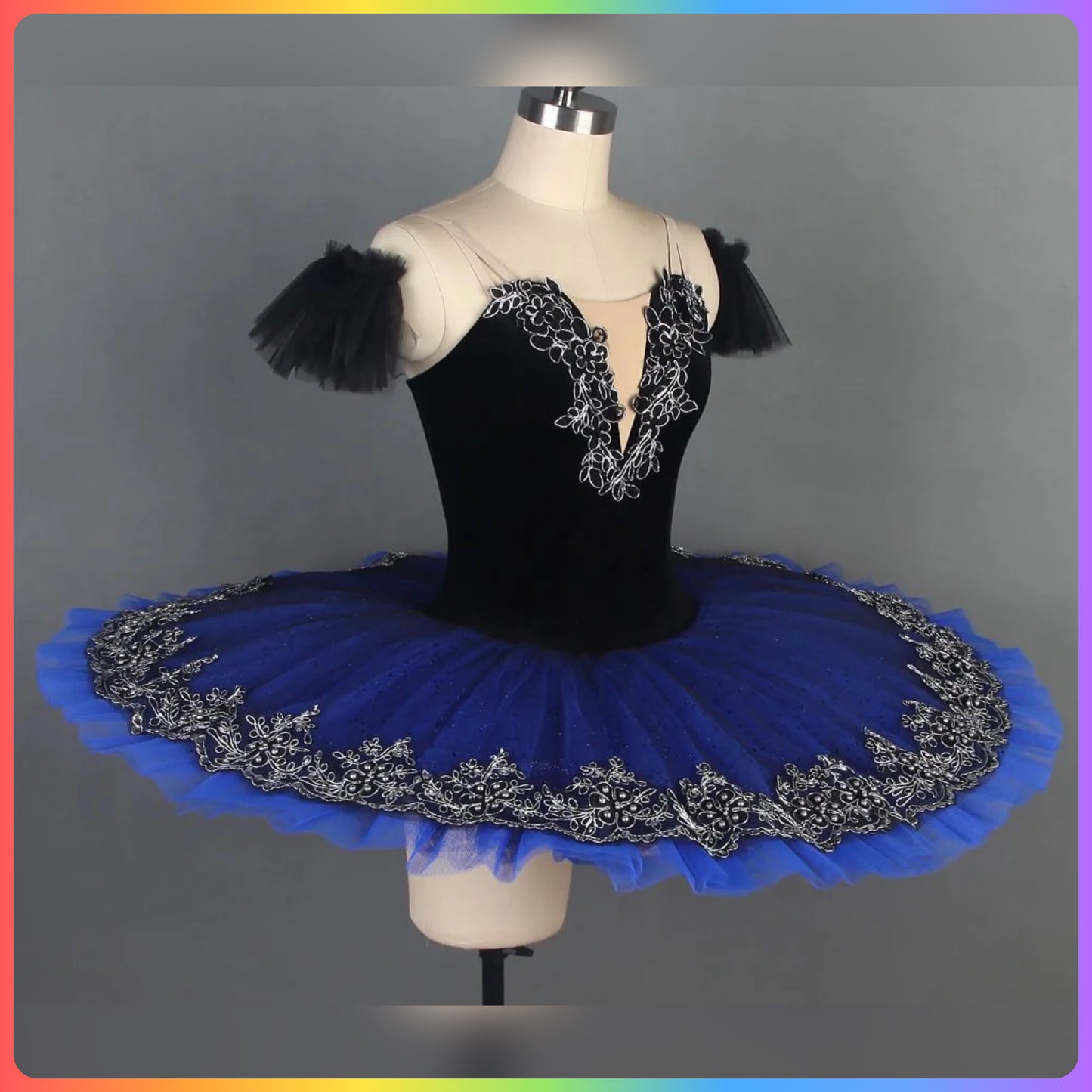 Classical Silver Pre-Professional Ballet Pancake Tutu