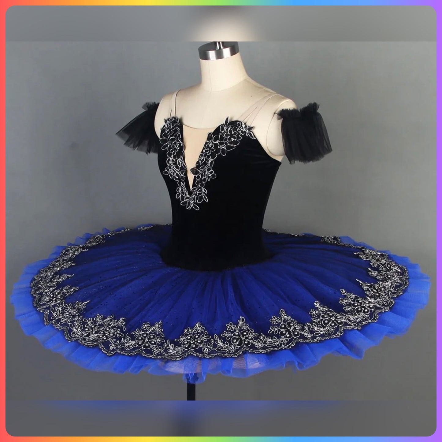 Classical Silver Pre-Professional Ballet Pancake Tutu