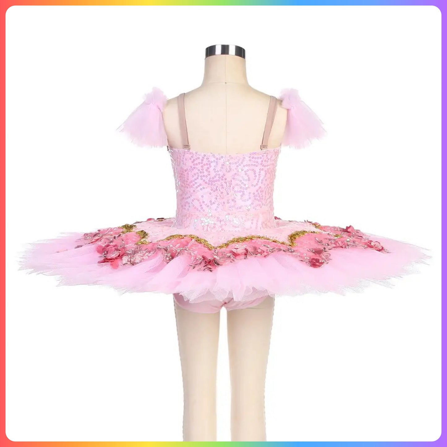 Pink Sequin Professional Ballet Pancake Tutu