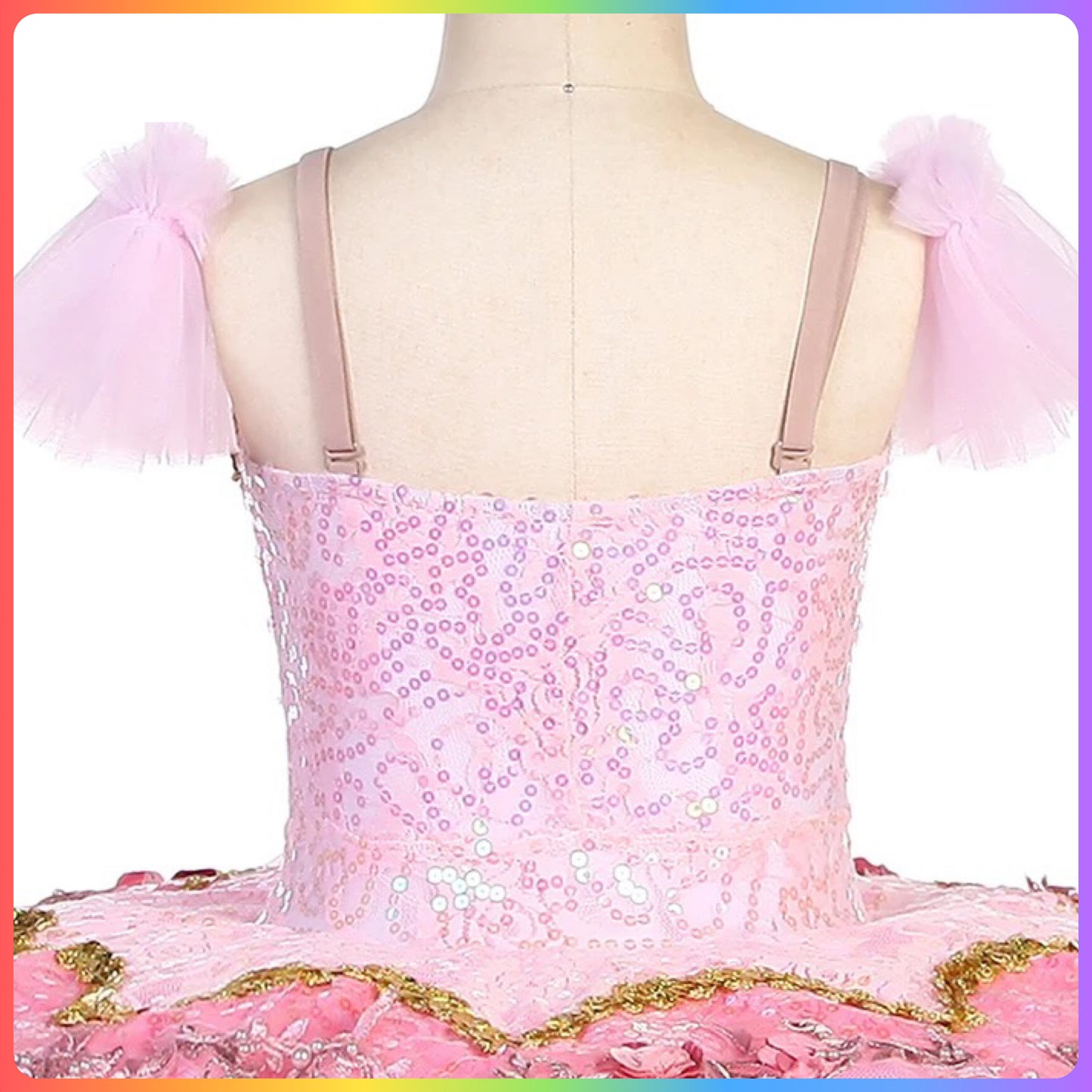 Pink Sequin Professional Ballet Pancake Tutu