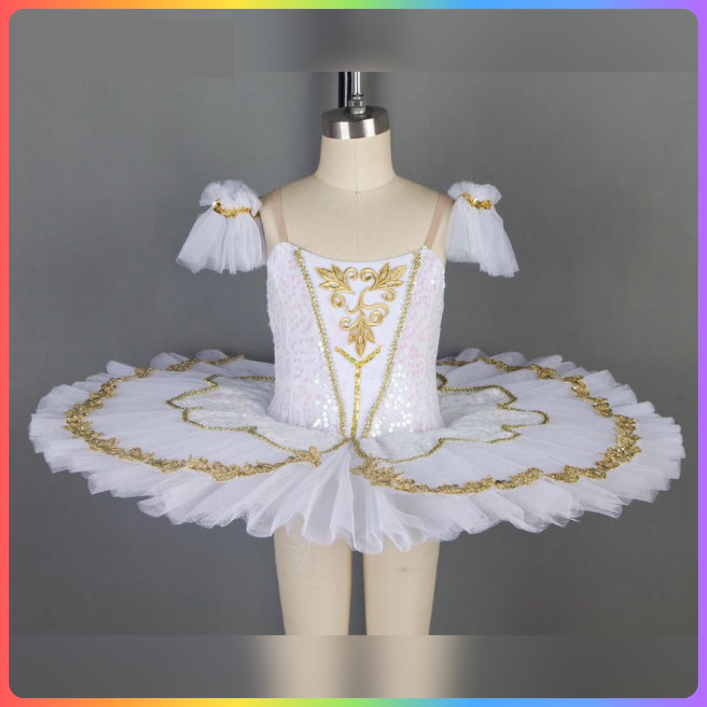 Sequin Professional Stretch Ballet Pancake Tutu (Child & Adult Sizes)