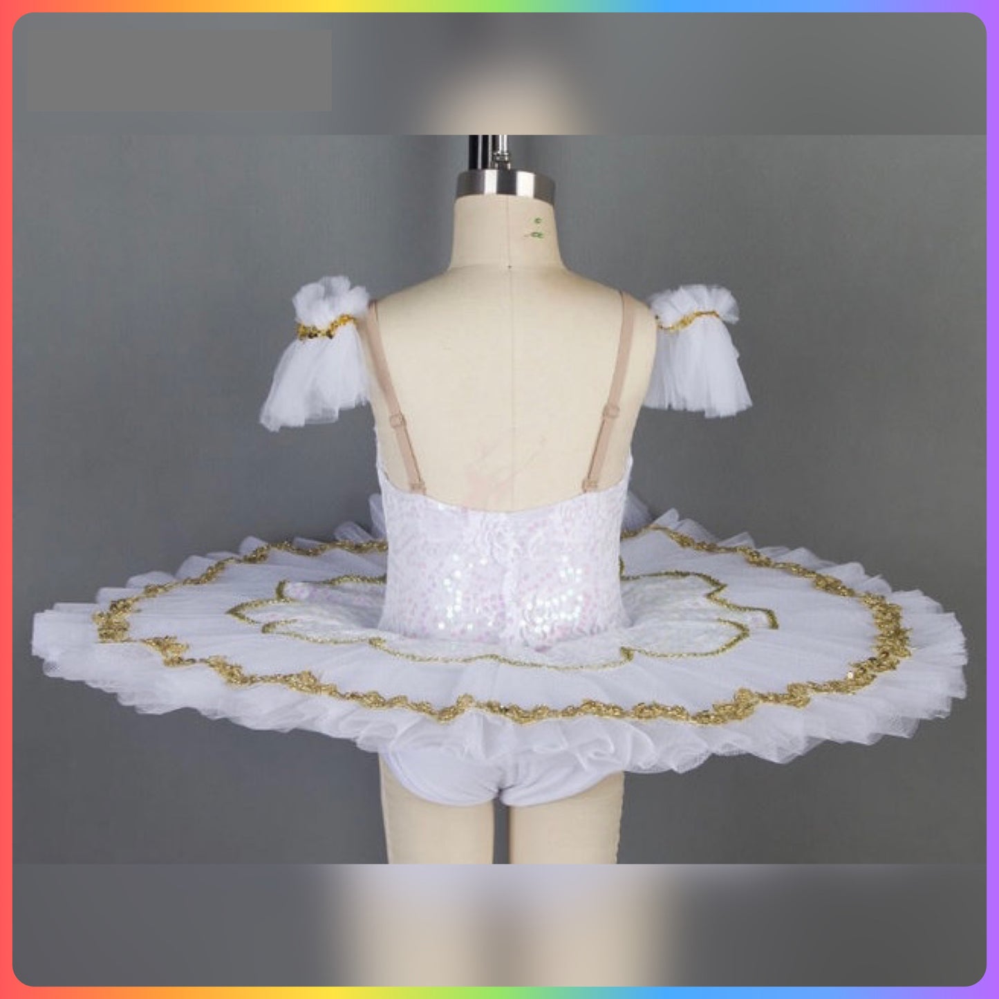 Sequin Professional Stretch Ballet Pancake Tutu (Child & Adult Sizes)