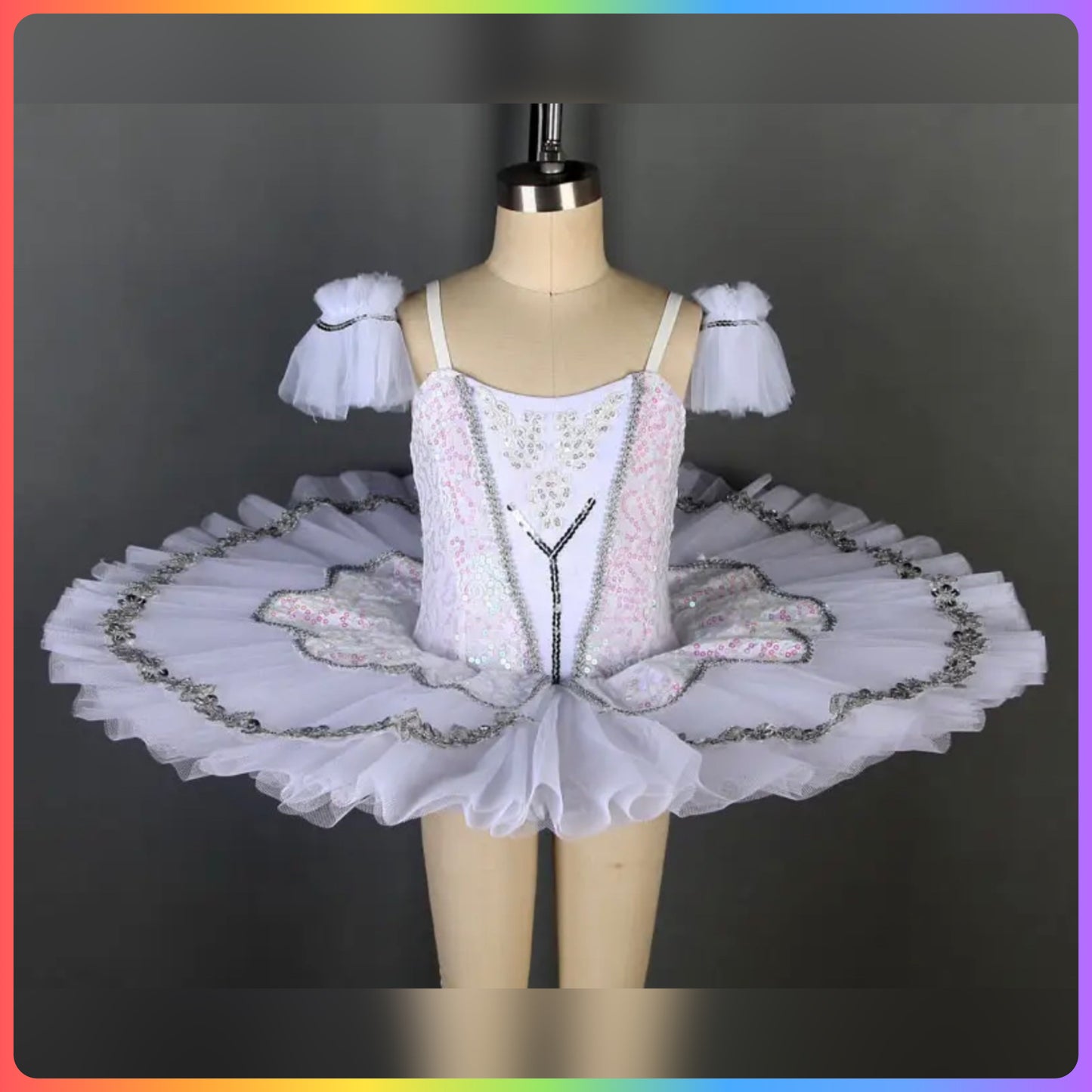 Sequin Professional Stretch Ballet Pancake Tutu (Child & Adult Sizes)