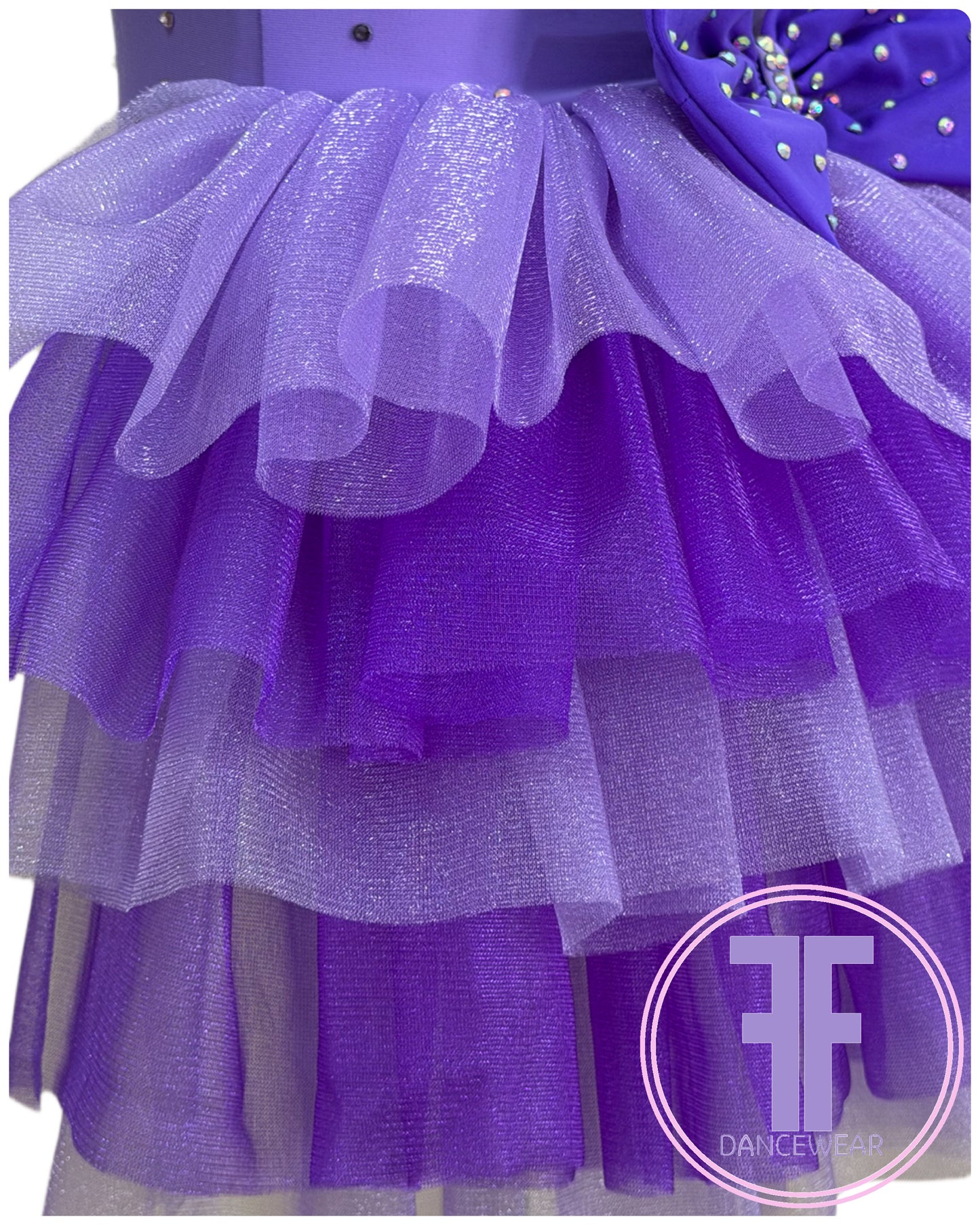 BESPOKE Lilac Stoned Modern / Jazz / Tap Dance Costume (5/6 yrs)