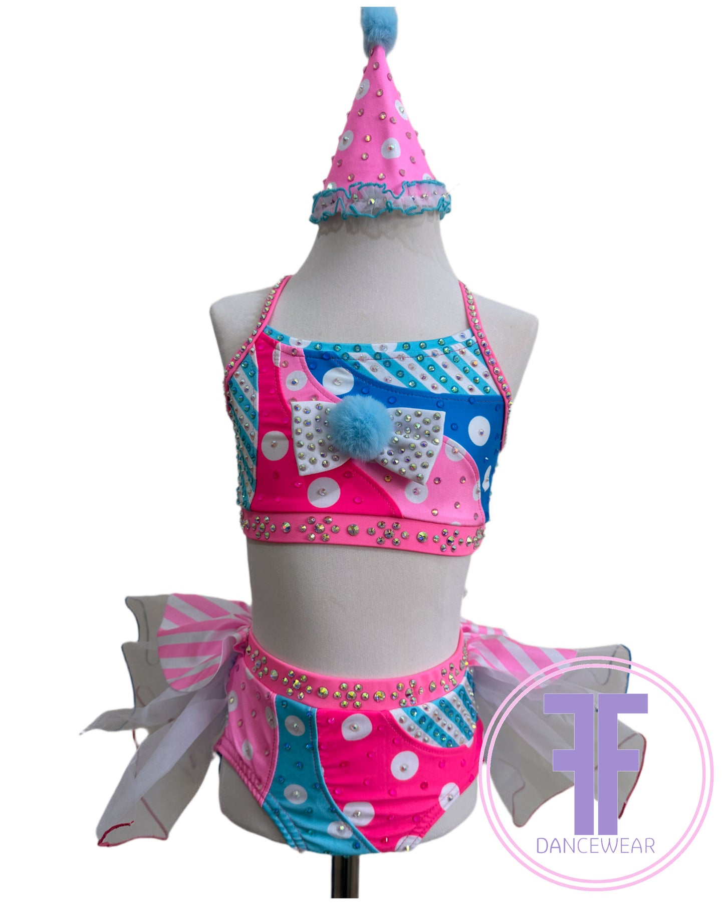 BESPOKE Circus Clown Stoned Modern / Tap Dance Costume (5/6 yrs)