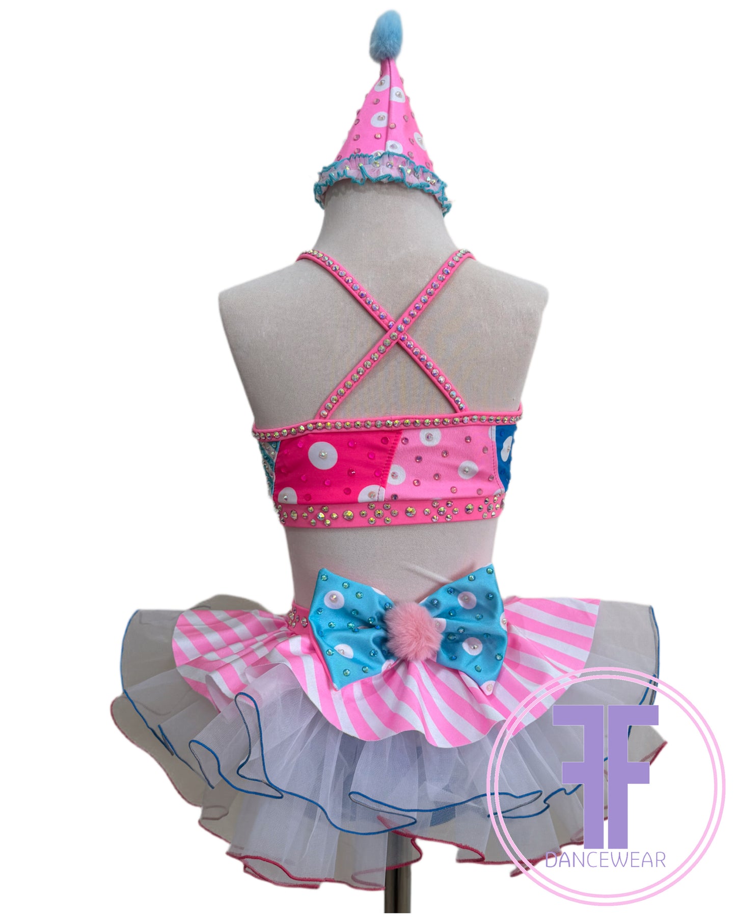 BESPOKE Circus Clown Stoned Modern / Tap Dance Costume (5/6 yrs)
