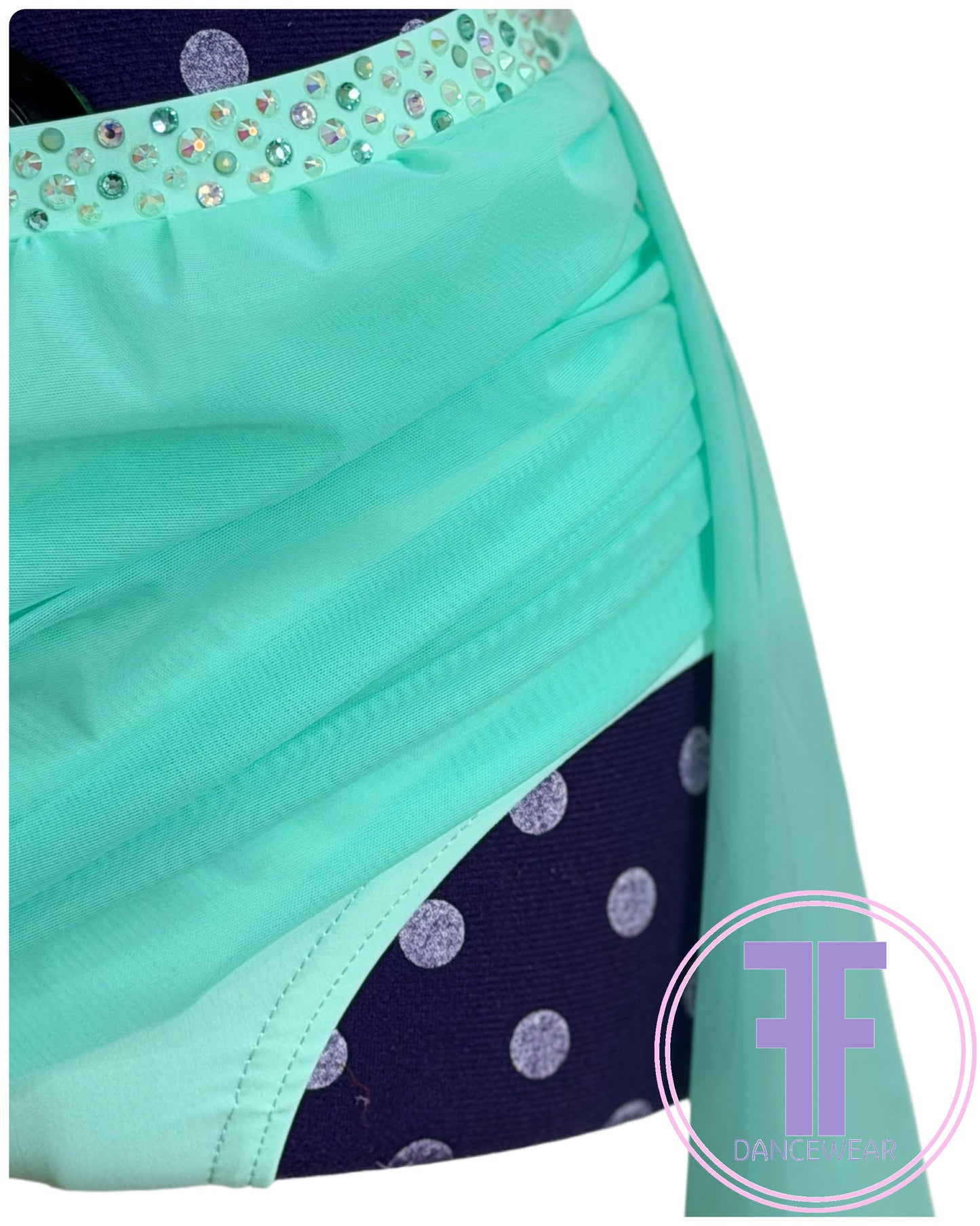 BESPOKE Spearmint Stoned Lyrical / Contemporary Dance Costume (AXS)