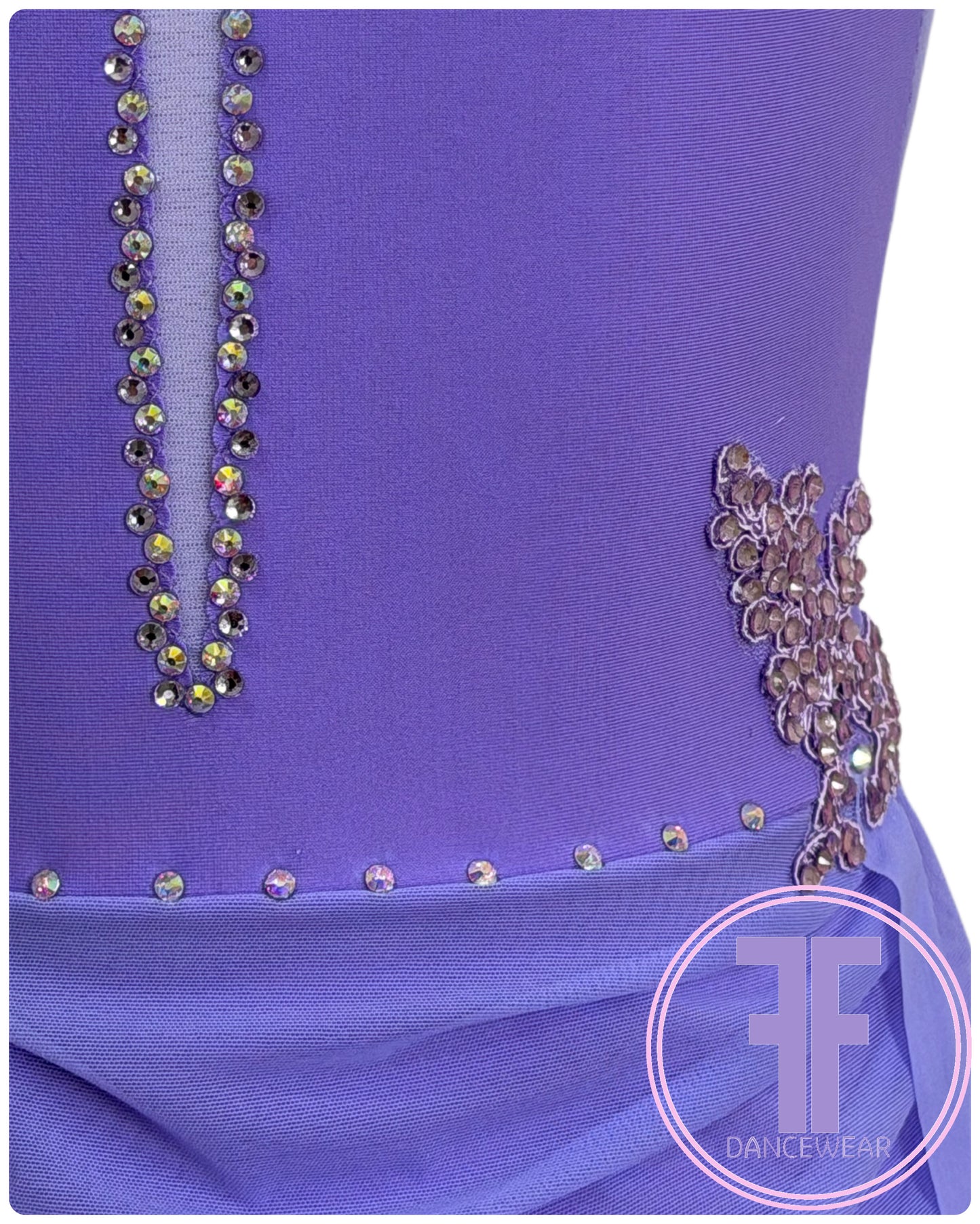 BESPOKE Lilac Stoned Lyrical / Contemporary Dance Costume (5/6 yrs)